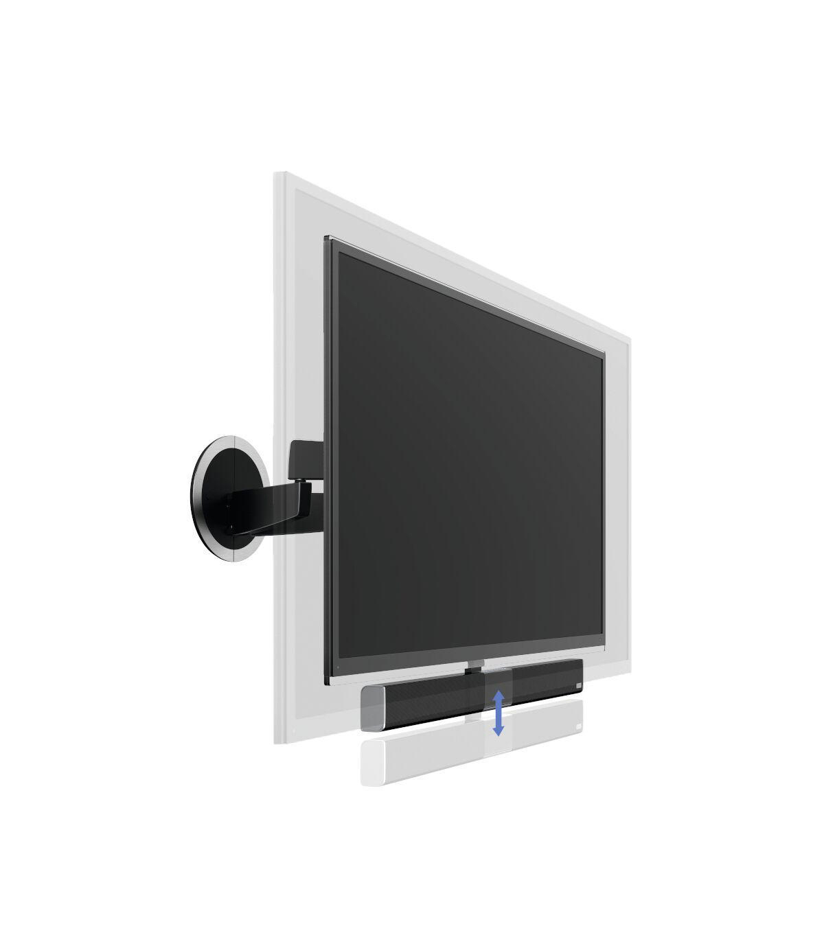 VOGEL´S Vogel's NEXT 8375 MotionSoundMount - Die TV-Wandhalterung mit integriertem Sound Wandhalterung, max. 65 Zoll, Schwarz