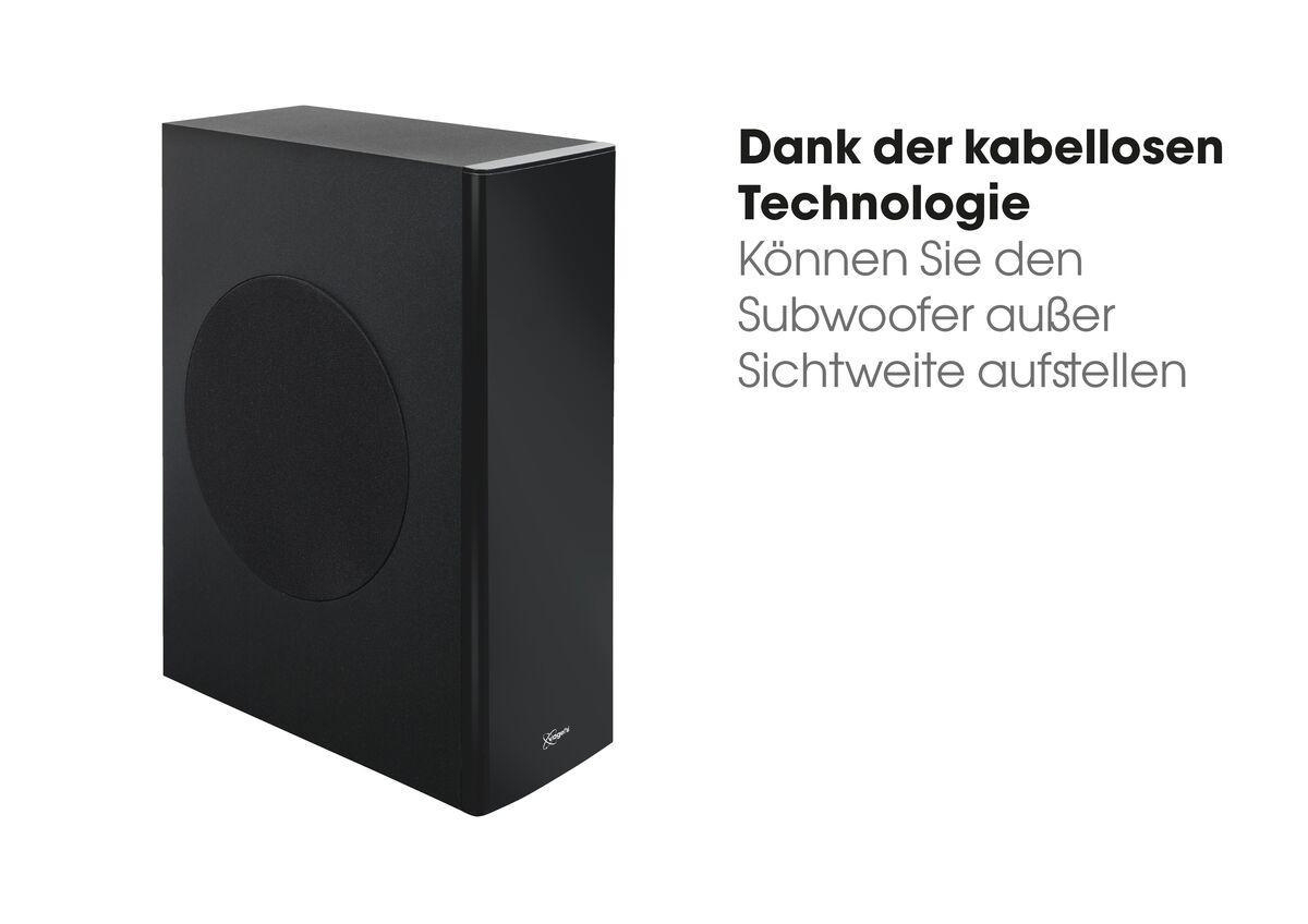 VOGEL´S Vogel's NEXT 8375 MotionSoundMount - Die TV-Wandhalterung mit integriertem Sound Wandhalterung, max. 65 Zoll, Schwarz