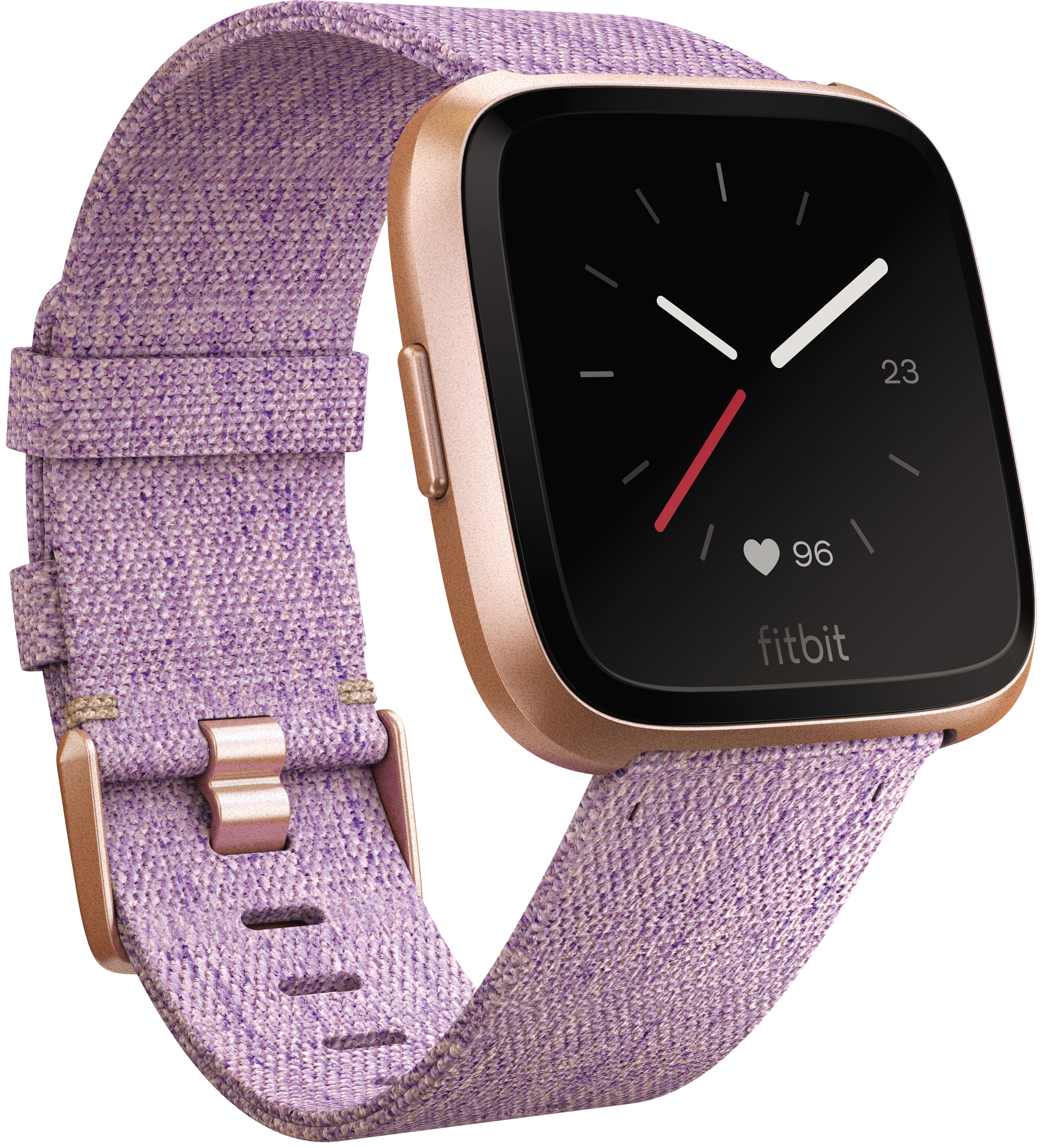 FITBIT Woven Lavender Aluminium Versa SE Smartwatch Gewebearmband, S-L,