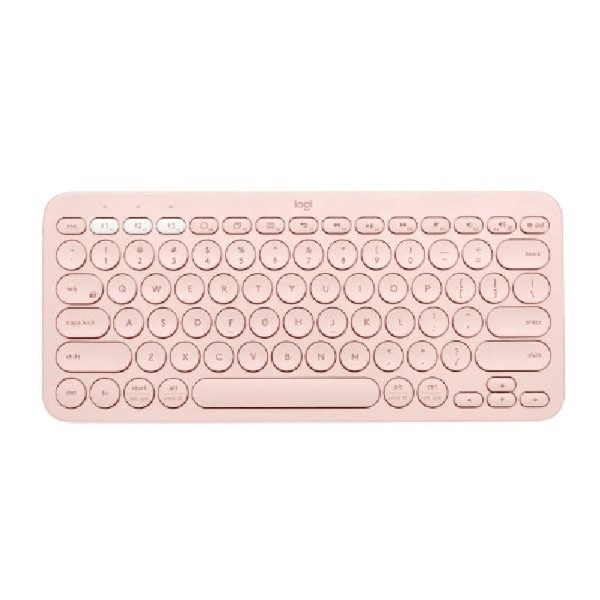 Logitech K380 Rosa teclado multidispositivo para windowsapple iosandroidchrome diseño compacto pcmacportátilsmartphonetabletapple tv qwerty italiano multidevice bluetooth® 3.0 hasta 10 2 x aaa