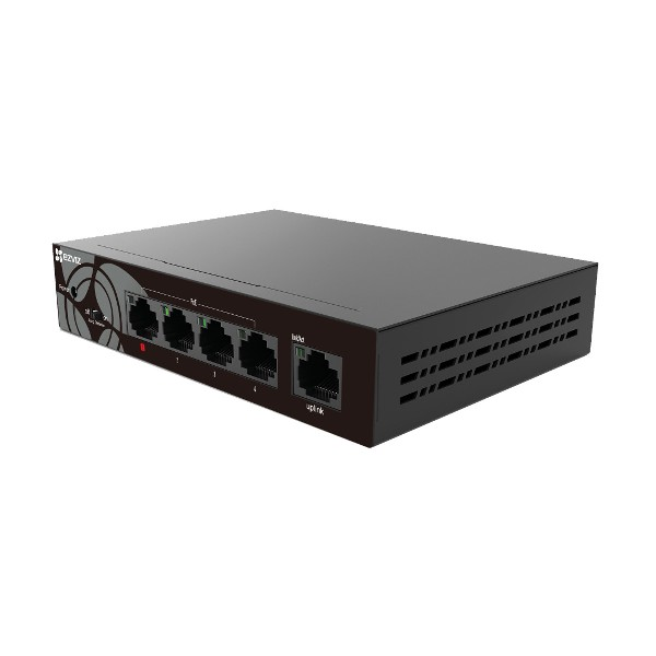 Switch - EZVIZ W6 5 puertos, 4 Gigabit PoE