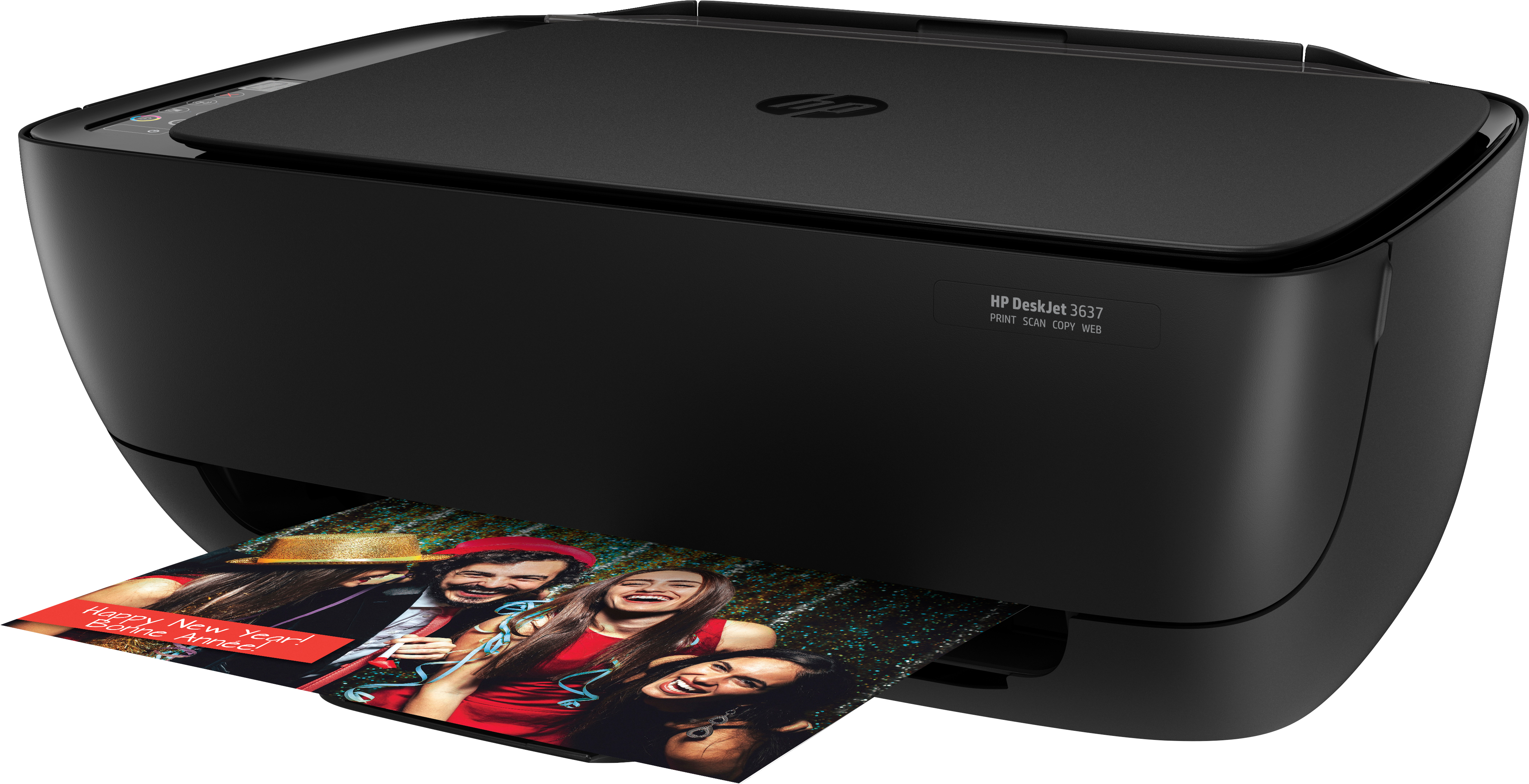 Impresora Multifunción - HP DeskJet 3637, Impresión, copia, escaner, WiFi, USB