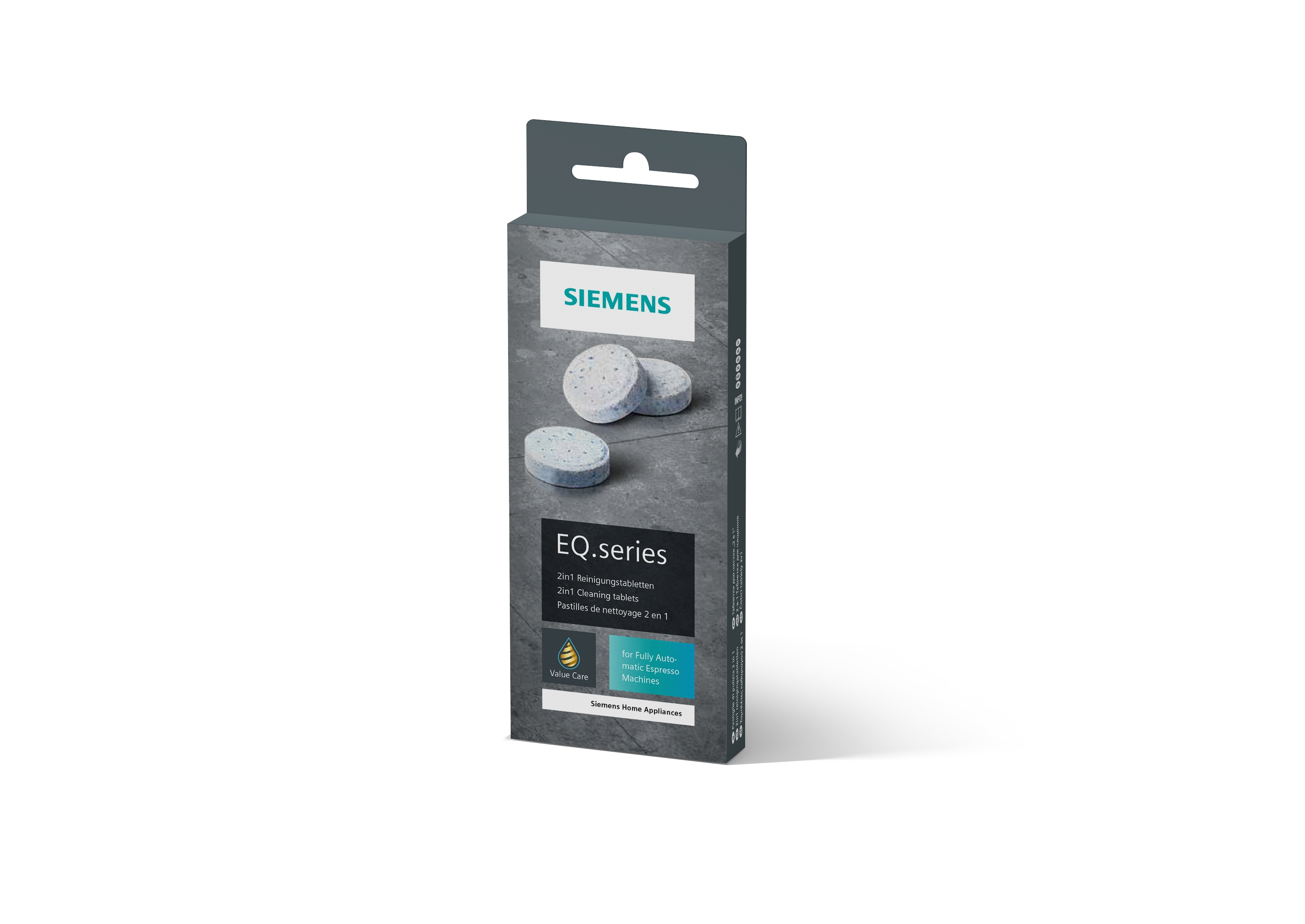 Siemens EQ.series Reinigungstablettenbox. Enthält Tabletten für Espressomaschinen.