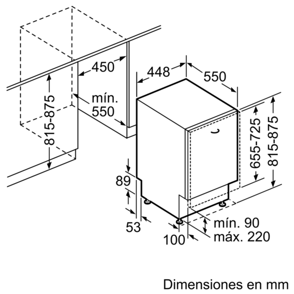 Lavavajillas - Balay 3VT532XA, 45 cm, 10 servicios, Programación diferida hasta 24 h, 5