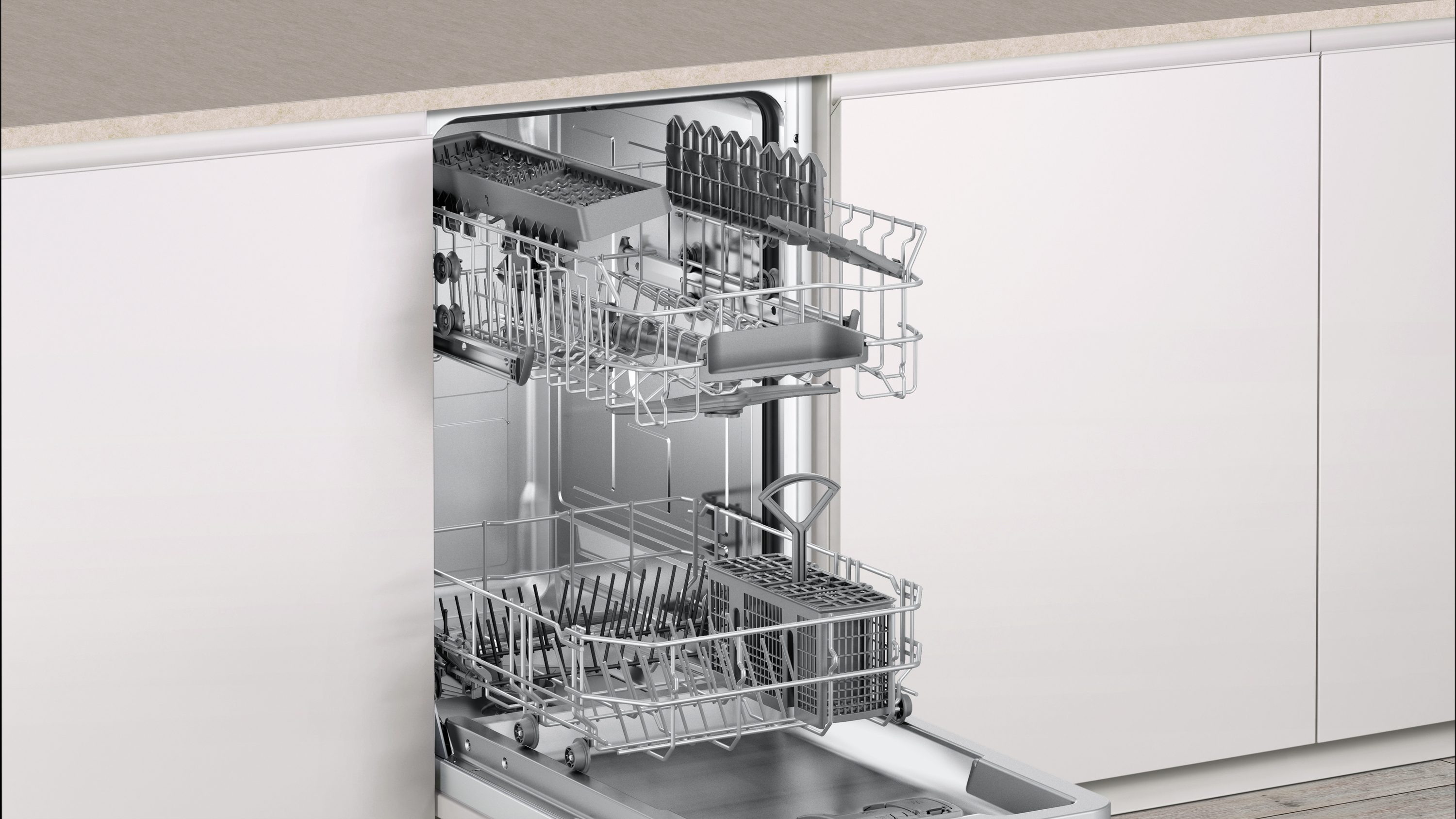 Lavavajillas - Balay 3VT305NA, Integrado, Clase energética A+, Motor ExtraSilencio, 9 servicios