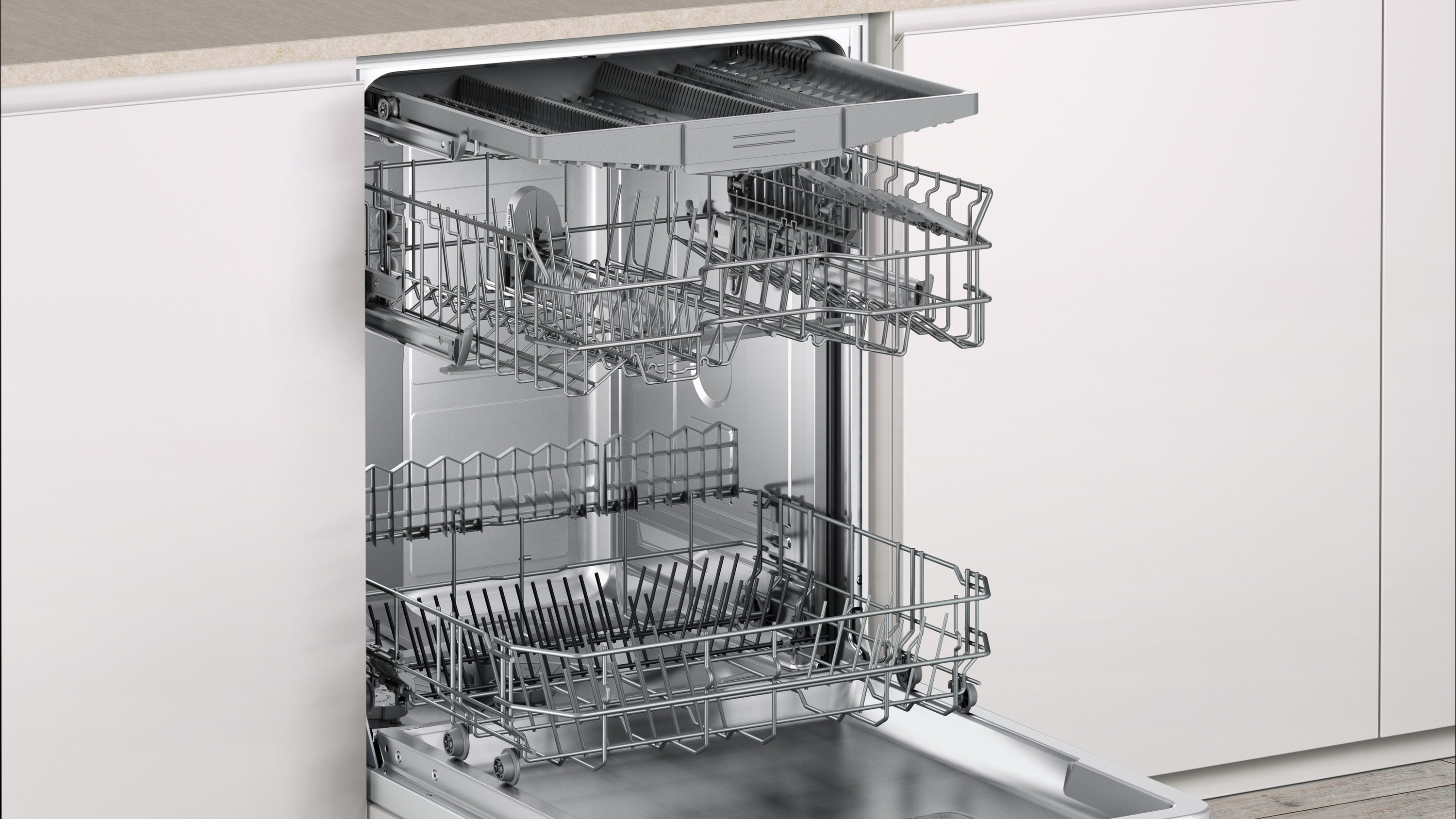 Lavavajillas integrable - Balay 3VH385NA, 14 servicios, 4 programas, 44.8 cm, ExtraSilencio