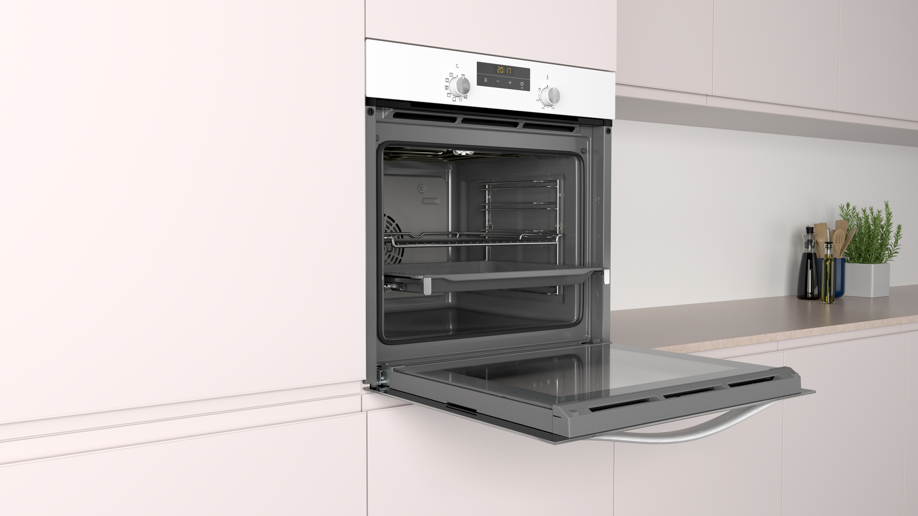 Horno - Balay 3HB4331BO, Multifunción, Aqualisis, 71 L, 3400 W, Blanco