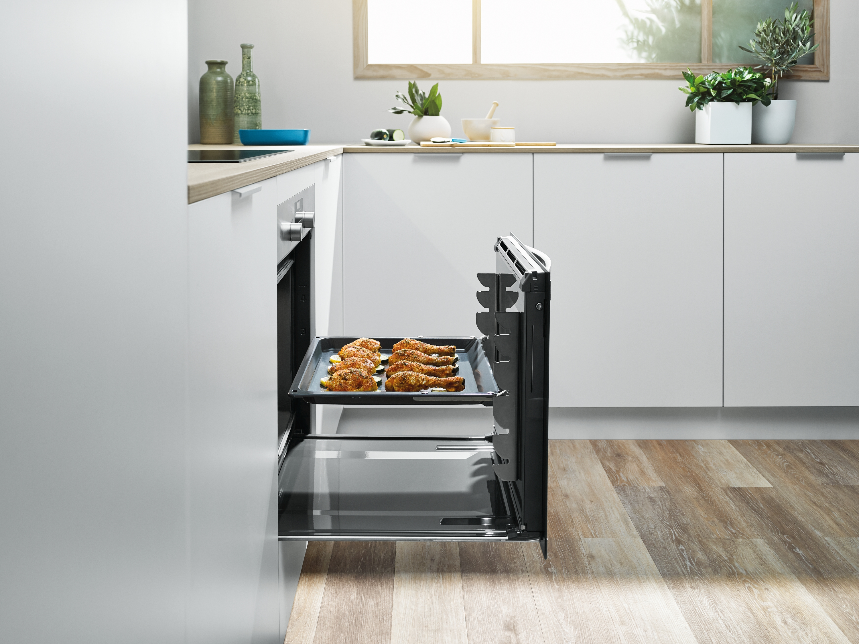 Horno multifunción - Balay 3HB433CX0, 60 cm, 71 L, 7 funciones, Aqualisis, Mandos ocultables