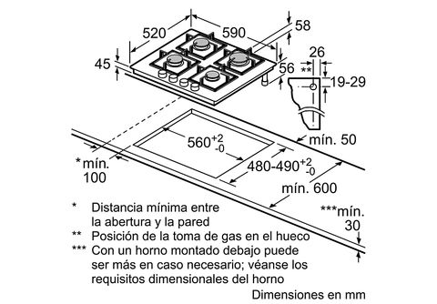 Placa de gas Balay 3ETG564HB - Super Domésticos