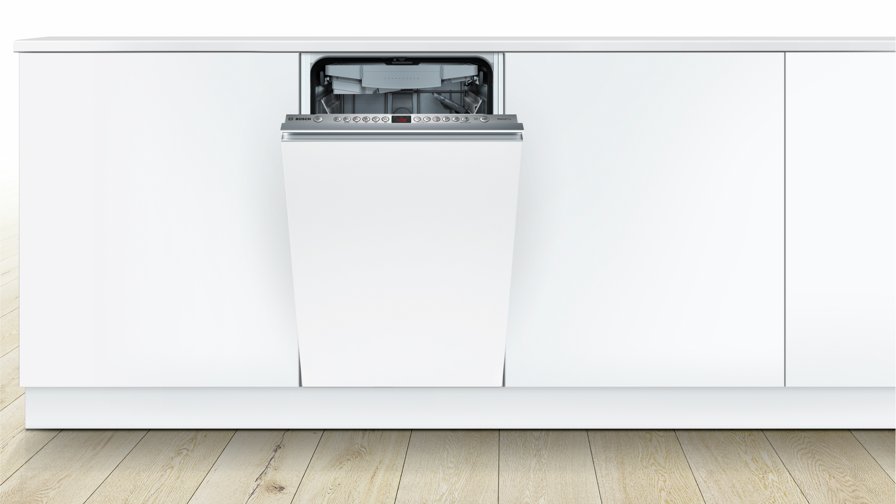 Lavavajillas integrable - Bosch SPV46FX00E, 10 servicios, 6 programas, 45 cm, Display, Inox