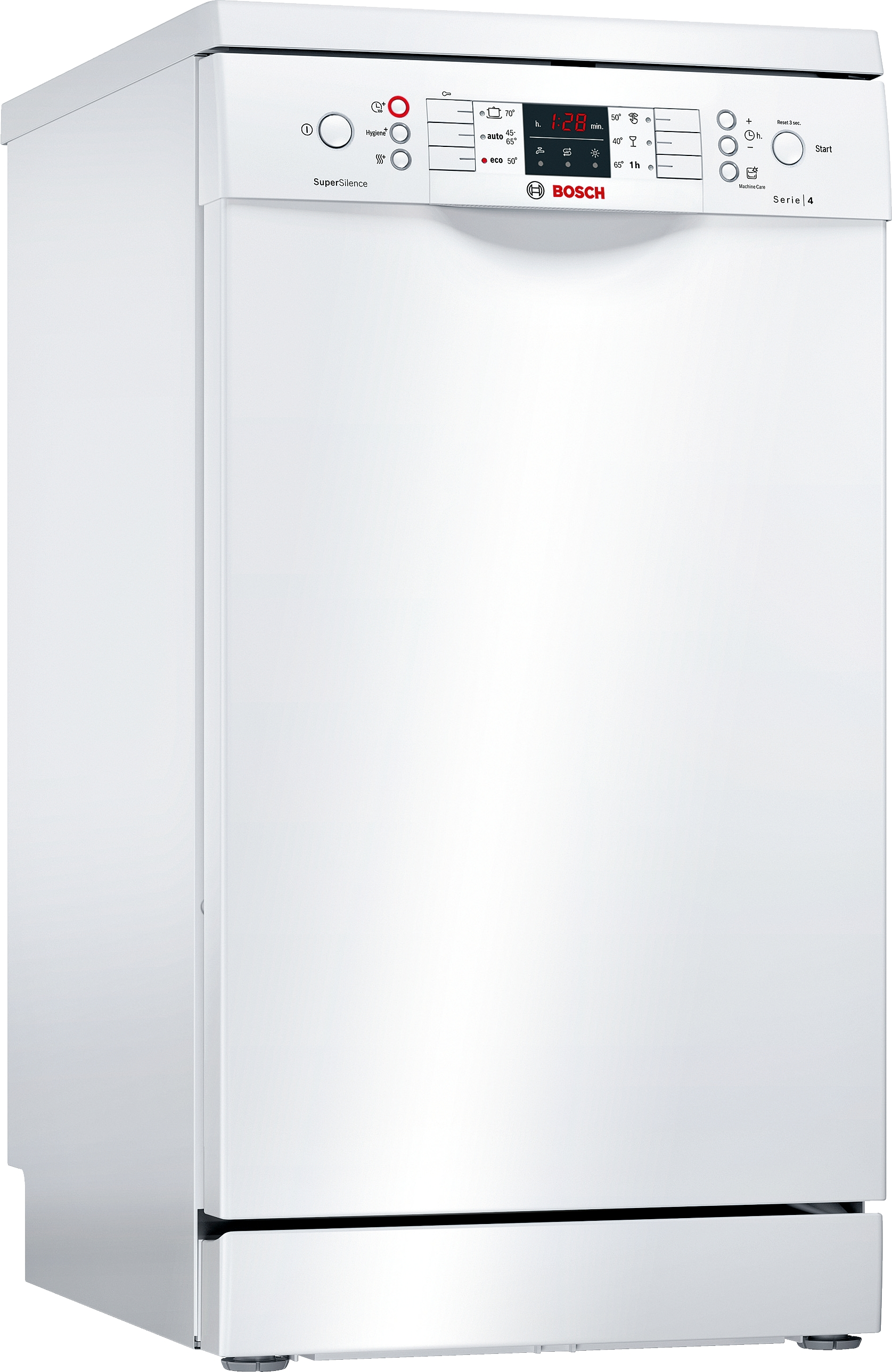Lavavajillas - Bosch SPS46IW07E, 9 Servicios, 6 Programas, Motor EcoSilence, Programación diferida, A++,Blanco