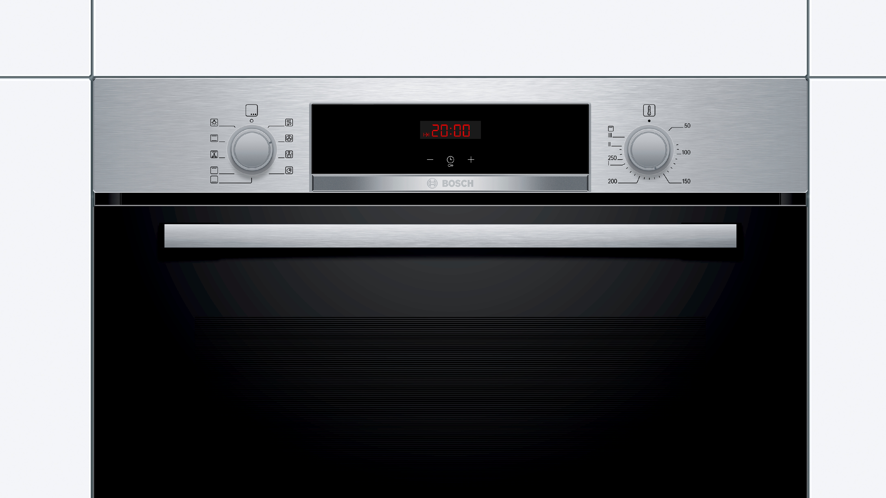 Horno - Bosch HBA512BR0, Con display LED, Multifunción, 71 L, A, Puerta abatible, Display LED