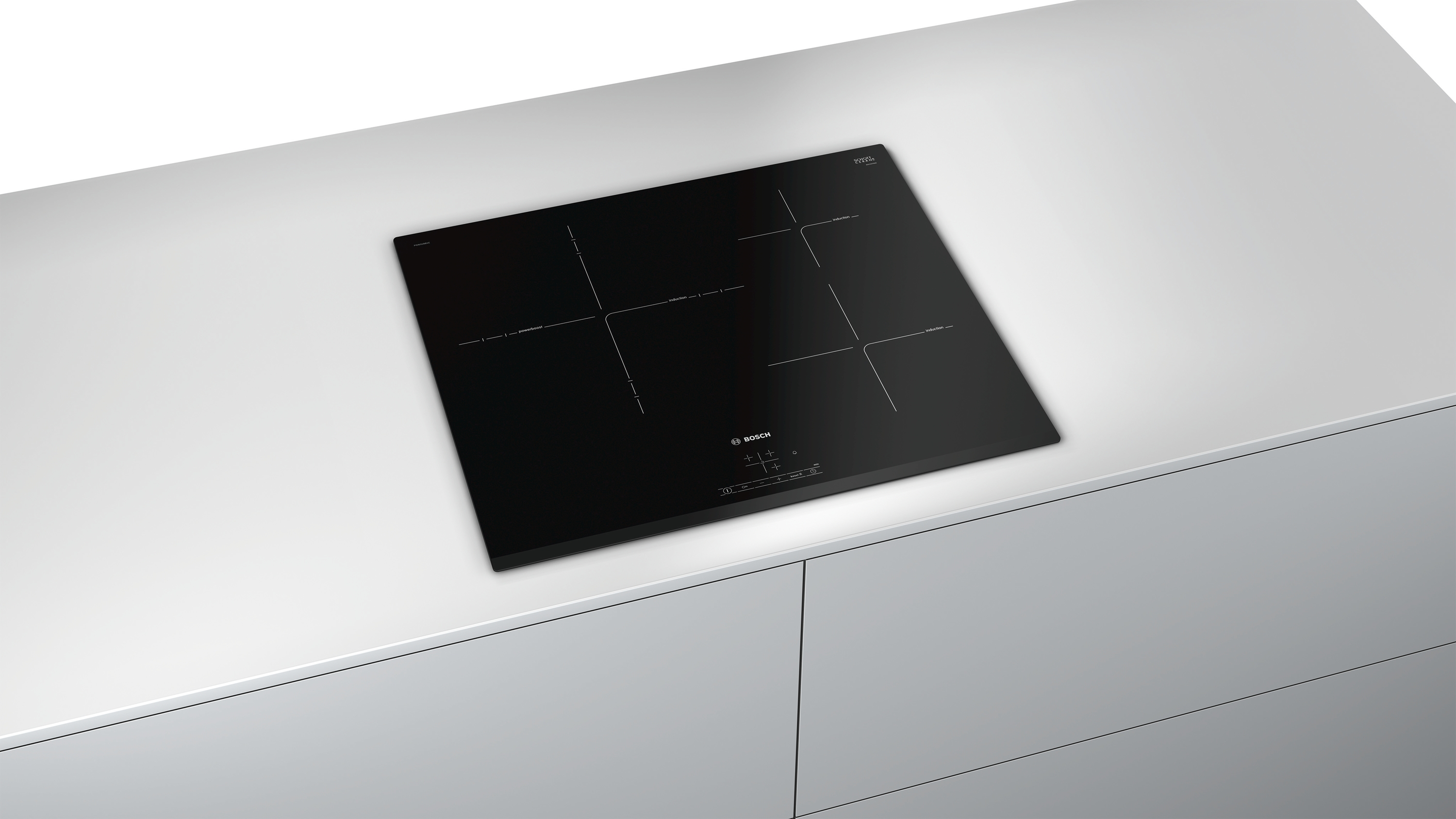 Encimera - Bosch PID631BB1E, Eléctrica, Inducción, 3 zonas, 32 cm, Negro
