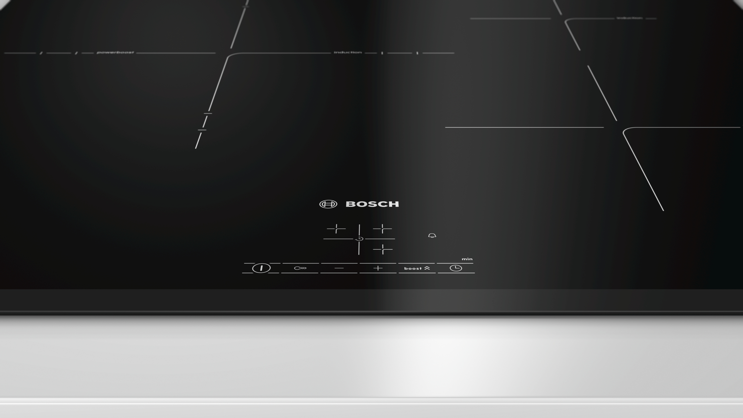Encimera - Bosch PID631BB1E, Eléctrica, Inducción, 3 zonas, 32 cm, Negro