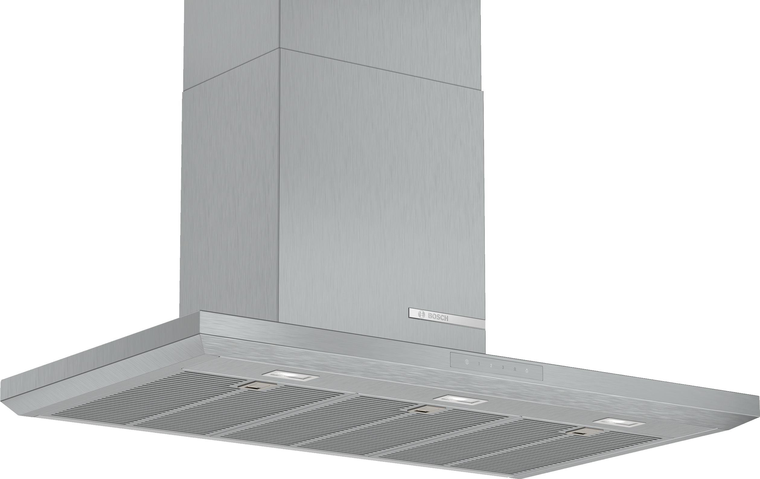 Campana - Bosch DWB97LM50, 4 velocidades, Extracción 697 m³/h, Con filtro de Acero inoxidable