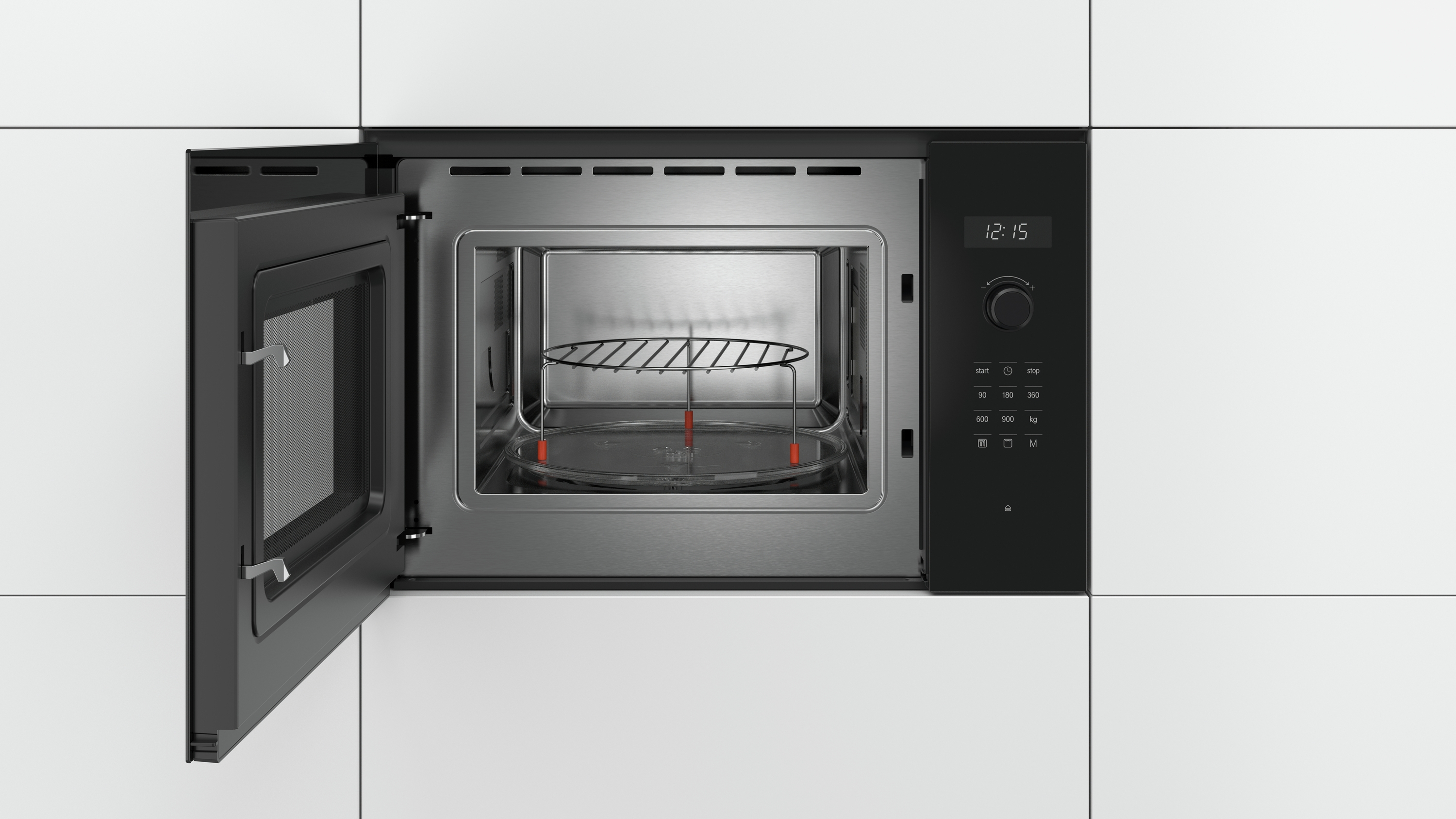 Una combinación de piezas para un electrodoméstico de cocina.