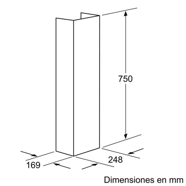 Accesorio - Tubo de Prolongación Bosch DHZ1234, Inox
