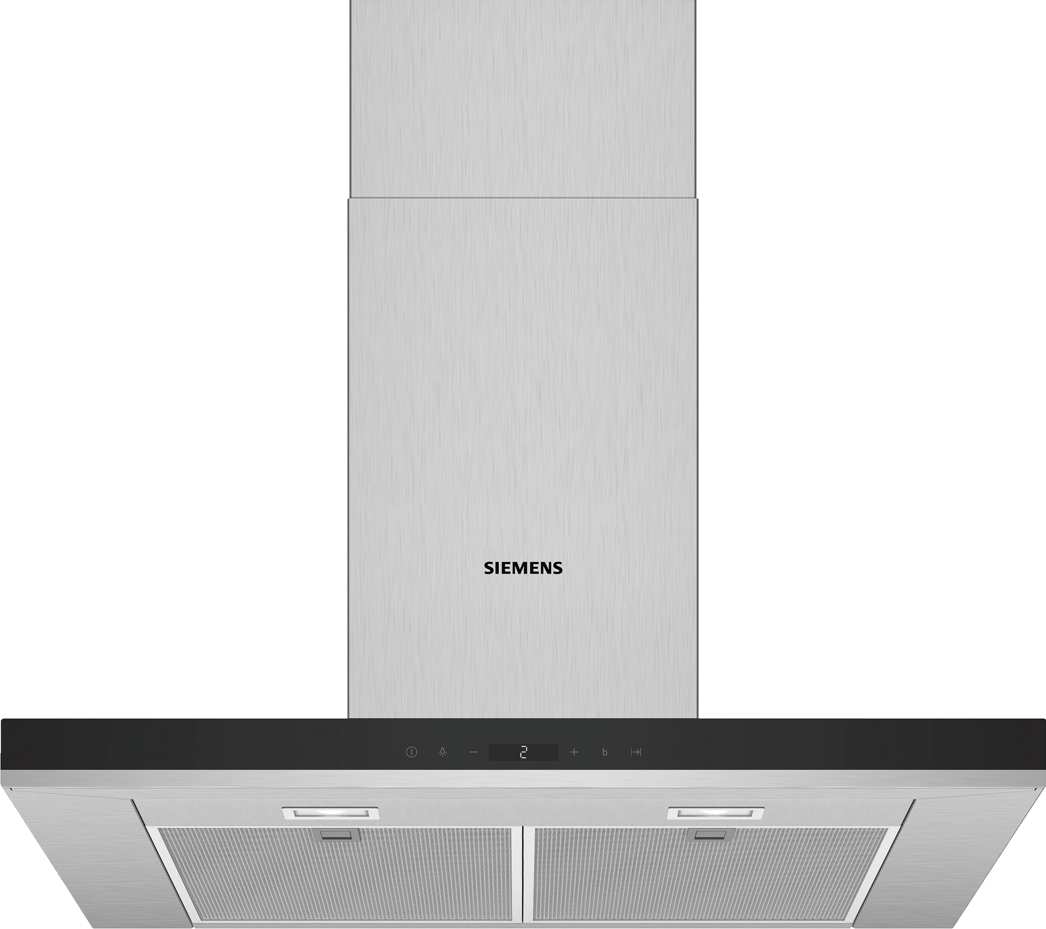 Campana - Siemens LC77BHP50, Decorativa, 416 m³/h, Iluminación LED, 143 W, 70 cm, A, Inox