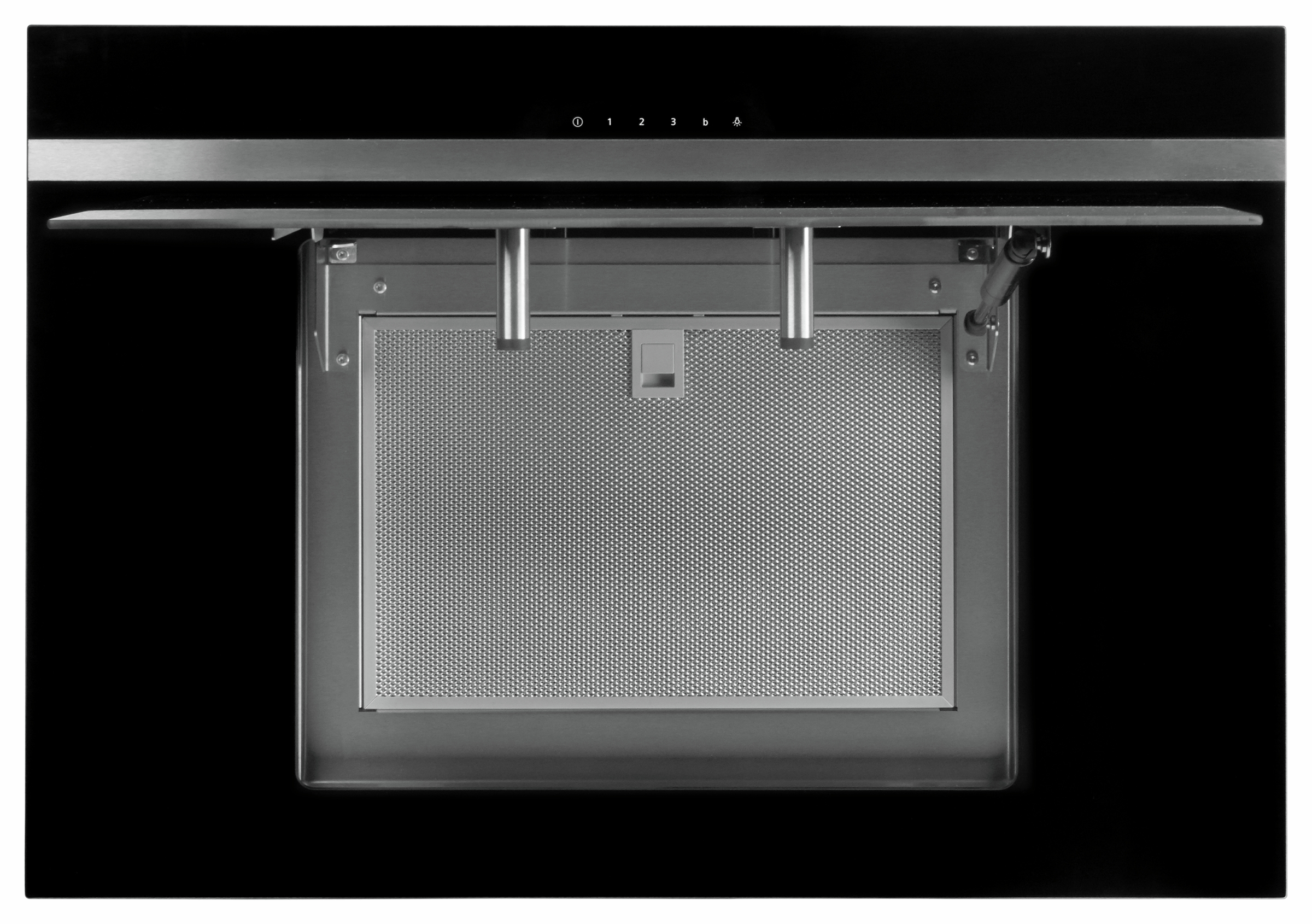 Campana decorativa - Siemens LC87KHM60, Decorativa, 4 velocidades, 260 W, 680 m³/h, 65 dB, Negro