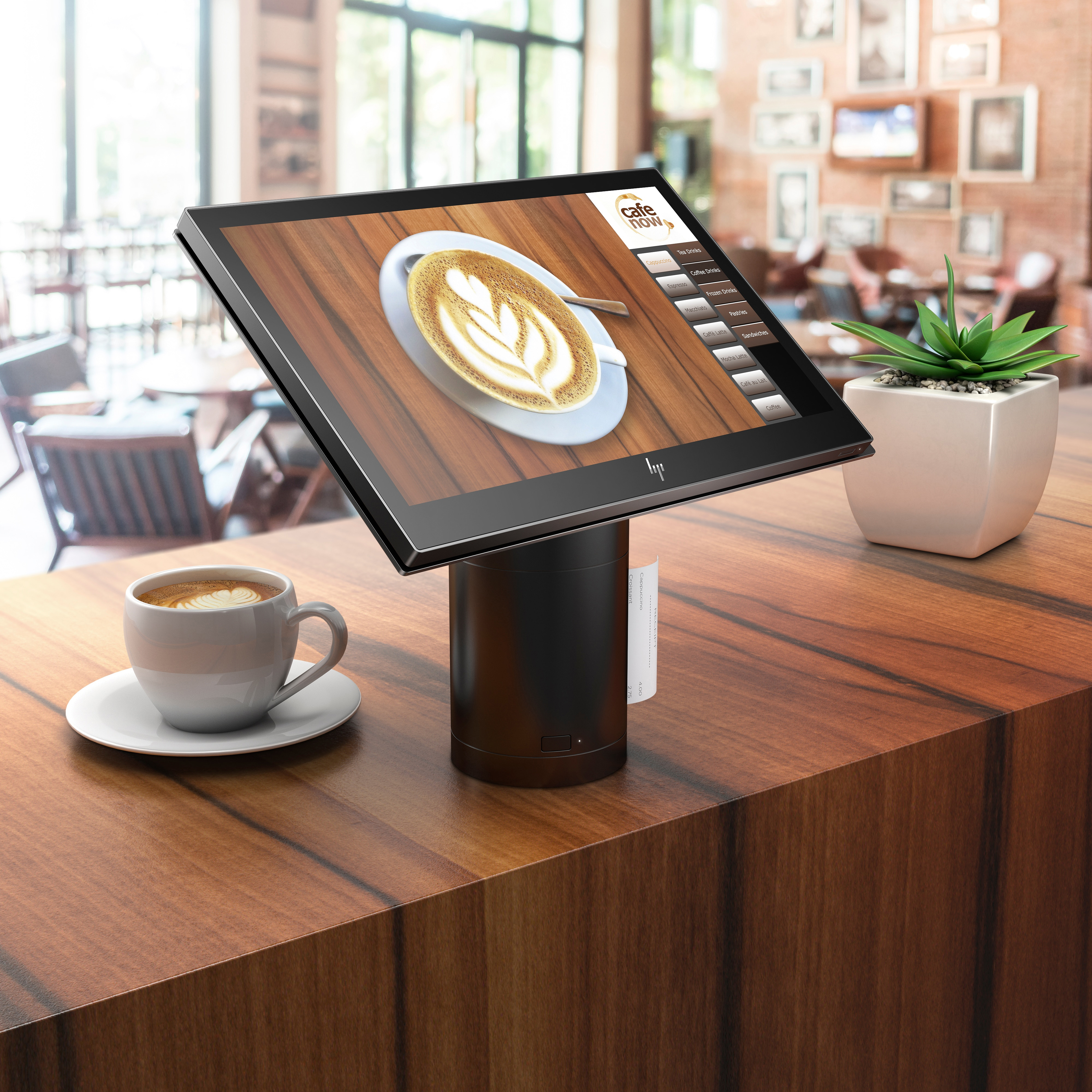 HP - B2B ElitePOS G1 Retail-System, Modell 141 - Celeron® 3965U - 4 GB - 128 GB