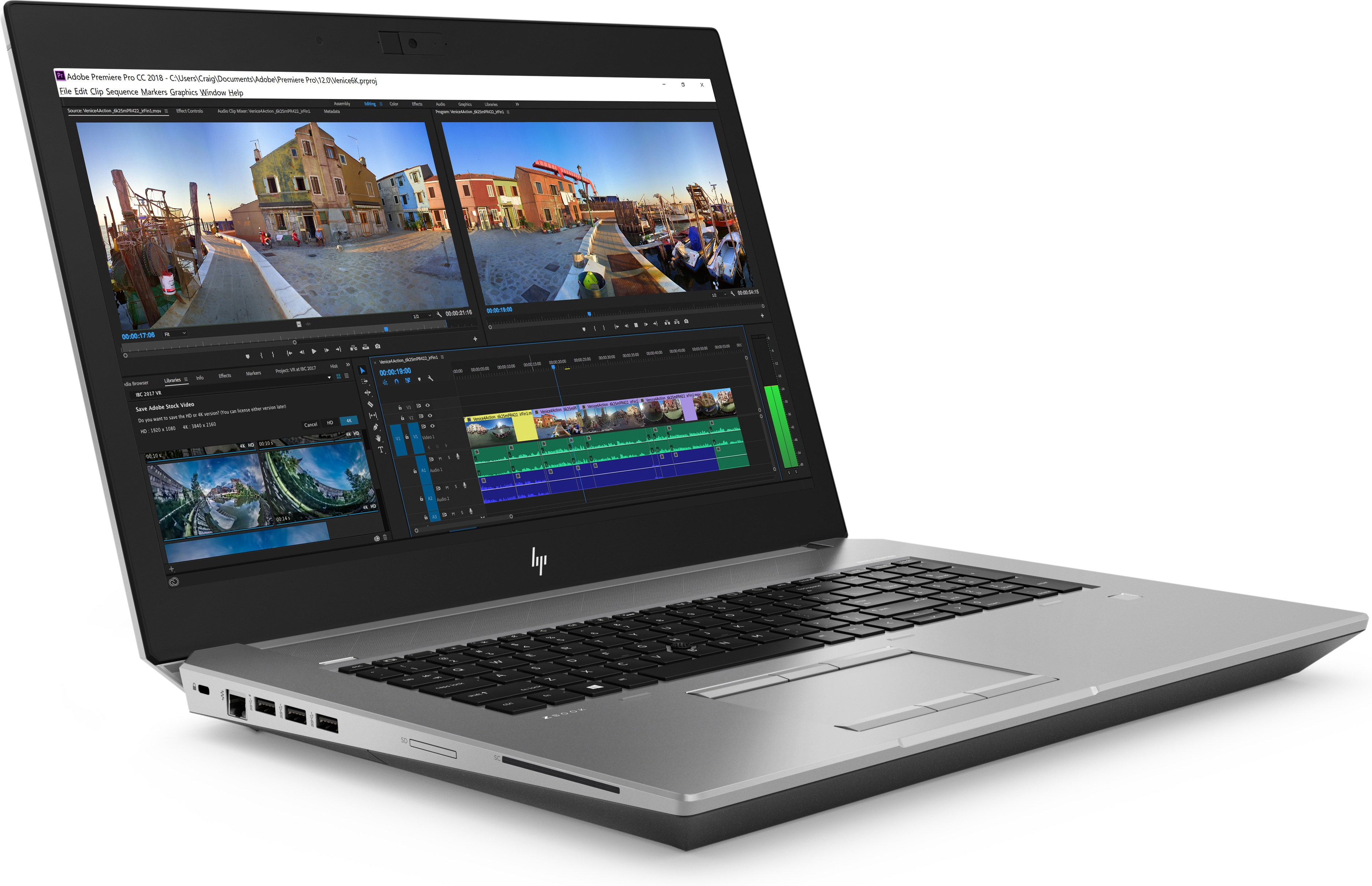 HP - B2B ZBook 17 G5 - 17,3 Zoll - Intel® Core™ i7 i7-8750H - 16 GB - 512 GB