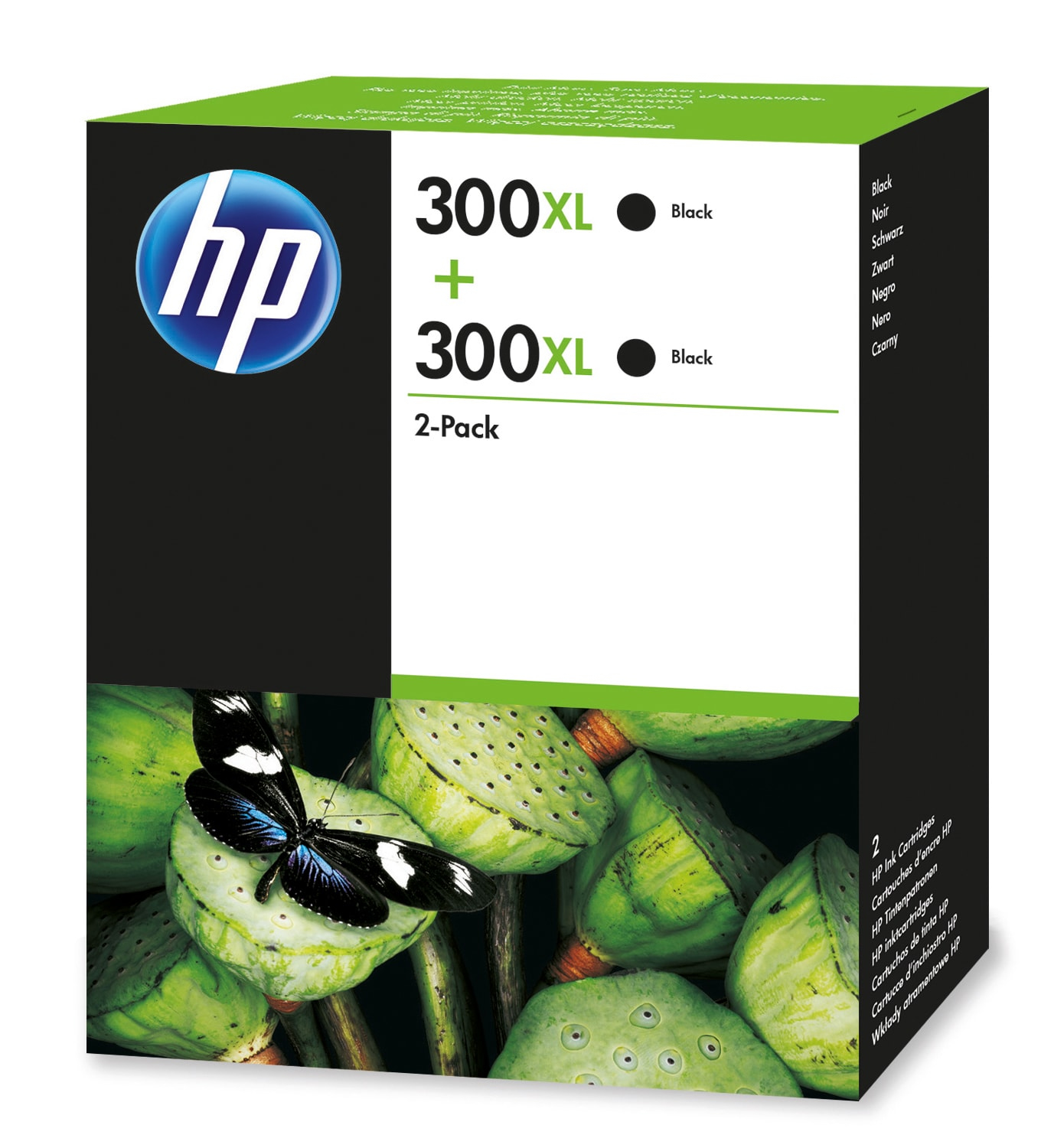 HP 300XL - Paquete de 2 - Alto rendimiento - negro - original - cartucho de tinta - para Deskjet