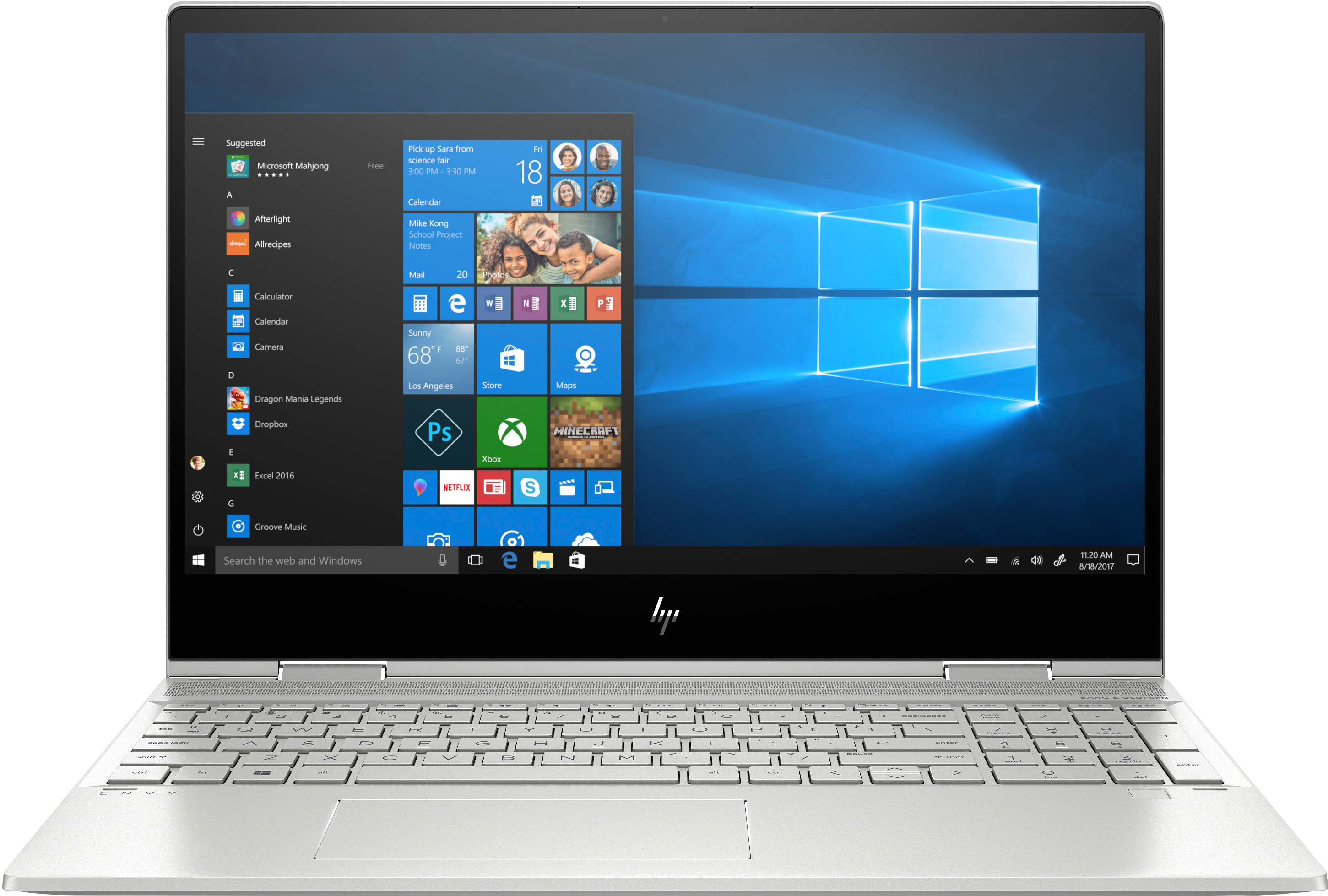 HP 7WE20EA Envy x360 15-dr1004nt 15.6" i7-10510U 8GB Ram 512SSD MX250-4GB FHD Win 10 İkisi Bir Arada Laptop Gümüş