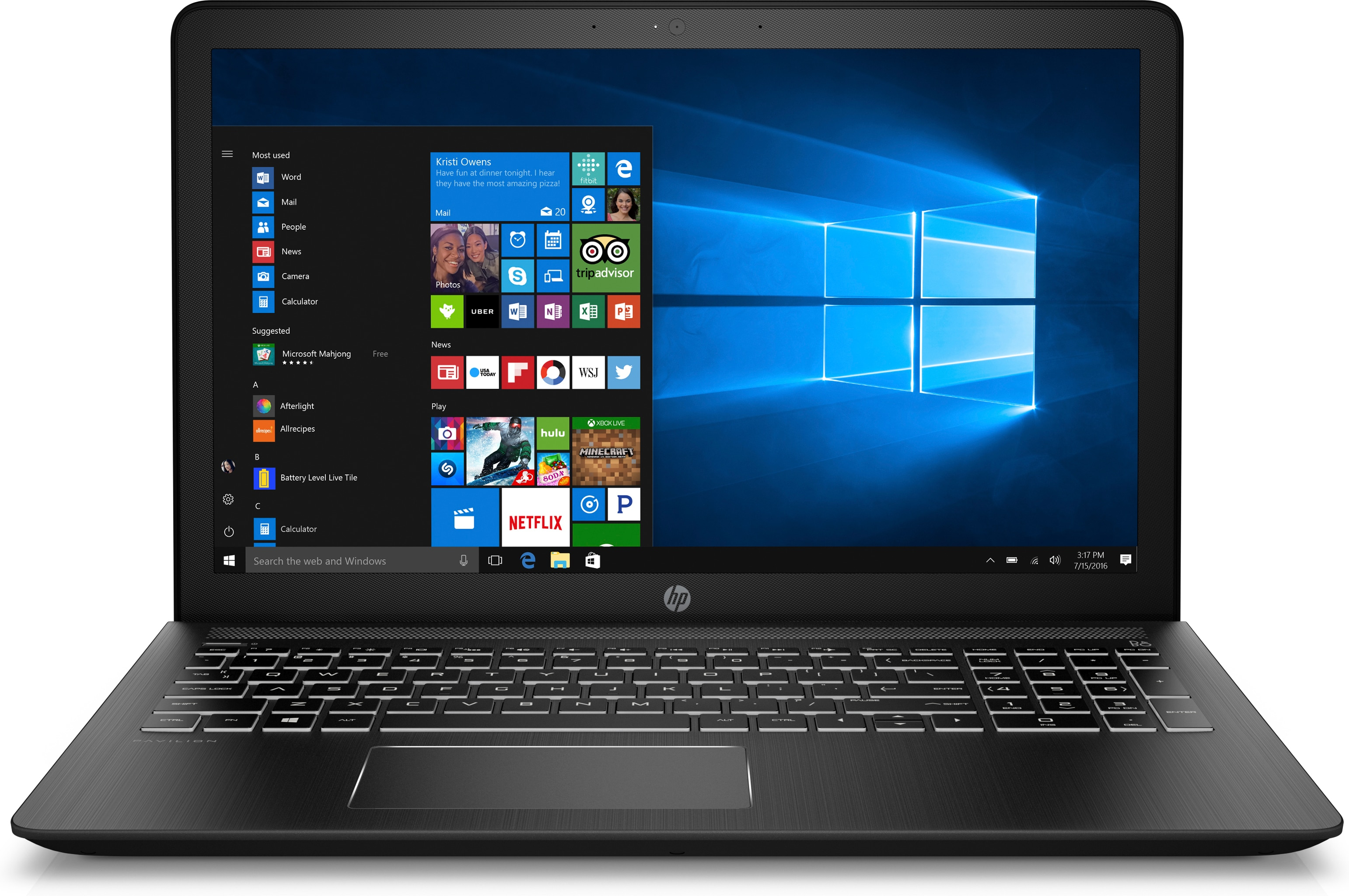 HP Pavilion ノートPC Intel Core i7 HP Pavilion Power 2GR77EA/i7-7700HQ/16GBRAM/1TB HDD/4GB GTX1050/15