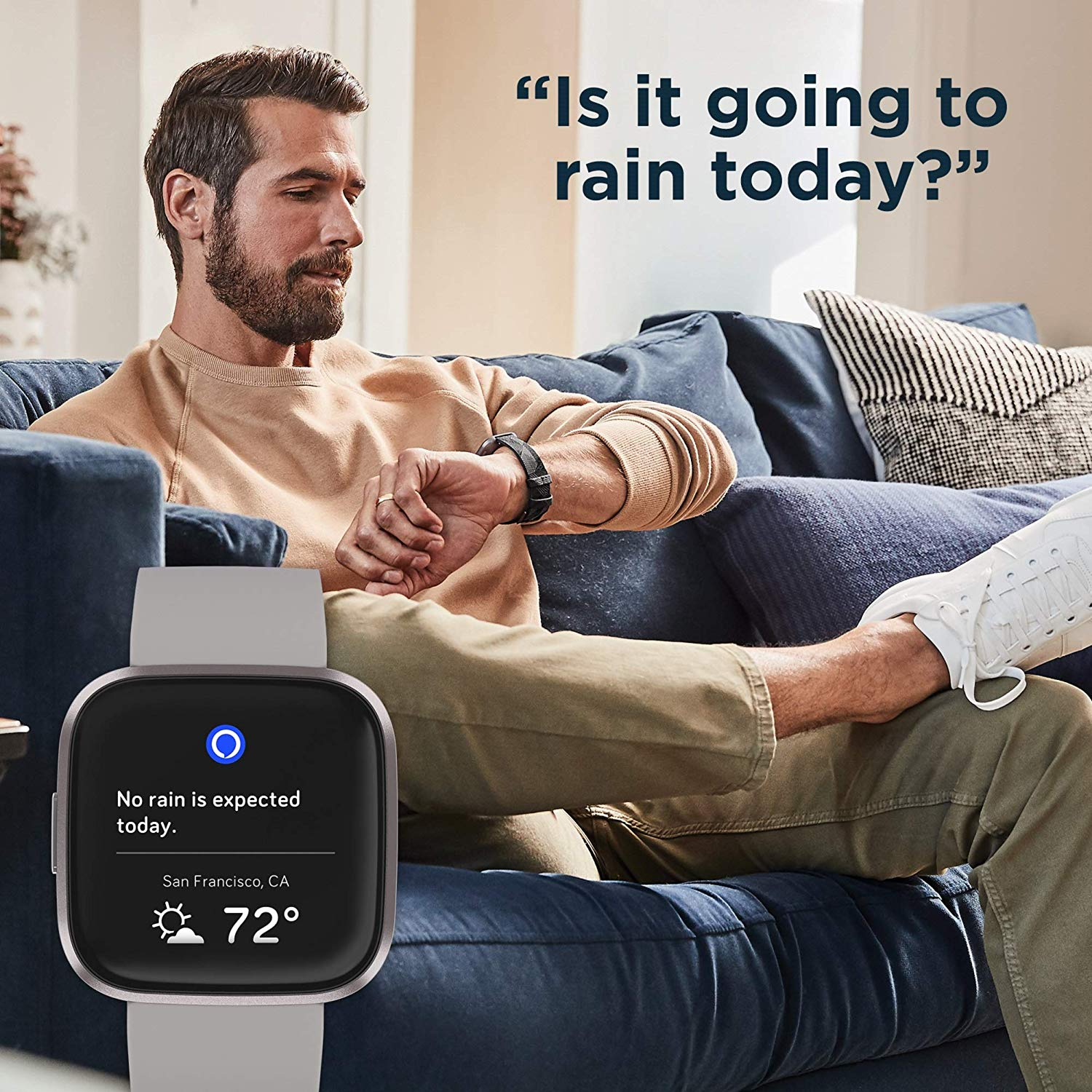 FITBIT VERSA 2 Stone Akıllı Saat Mist Grey 