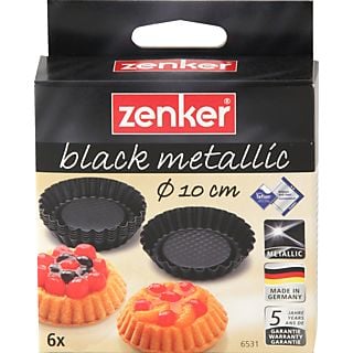 ZENKER Tortelettförmchen 6-tlg., Black Metallic