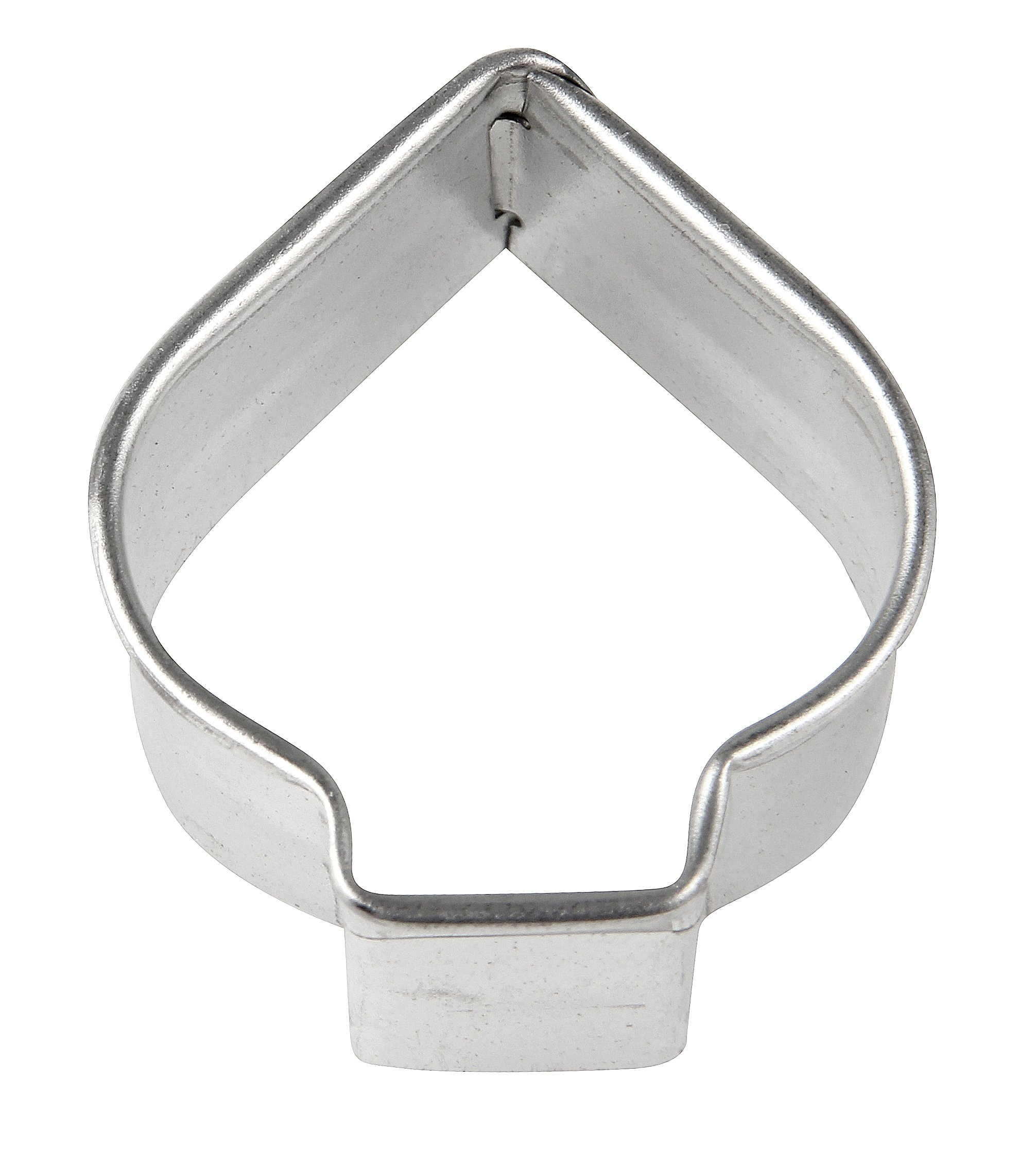 Pikförmiger Ausstecher aus Metall, mit geschwungenem Design.