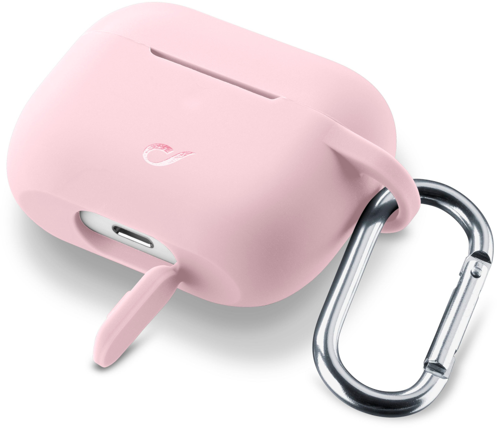 CELLULARLINE Étui Bounce en silicone pour boîtier AirPods Pro Rose (BOUNCEAIRPODSPROP)