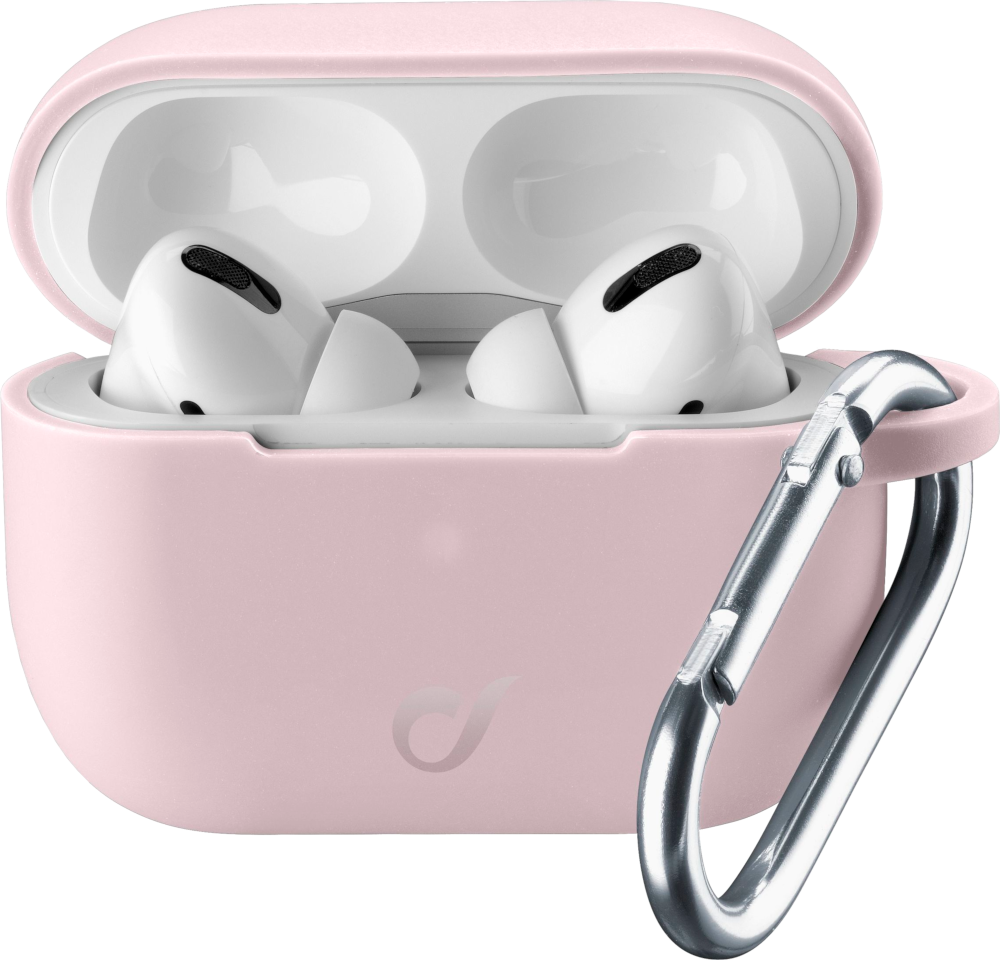 CELLULARLINE Étui Bounce en silicone pour boîtier AirPods Pro Rose (BOUNCEAIRPODSPROP)