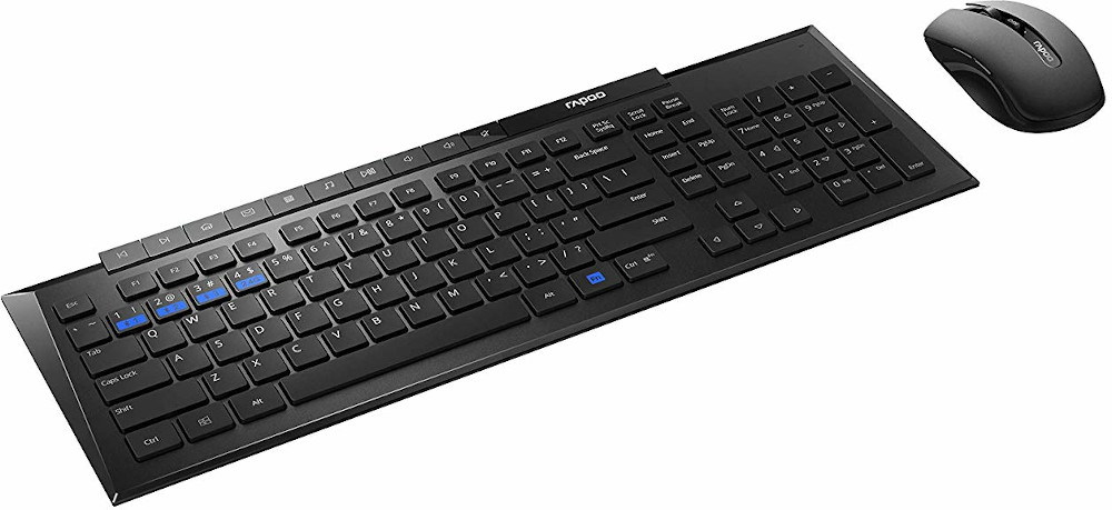 RAPOO Clavier sans fil + Souris sans fil 8200M Noir (19442)