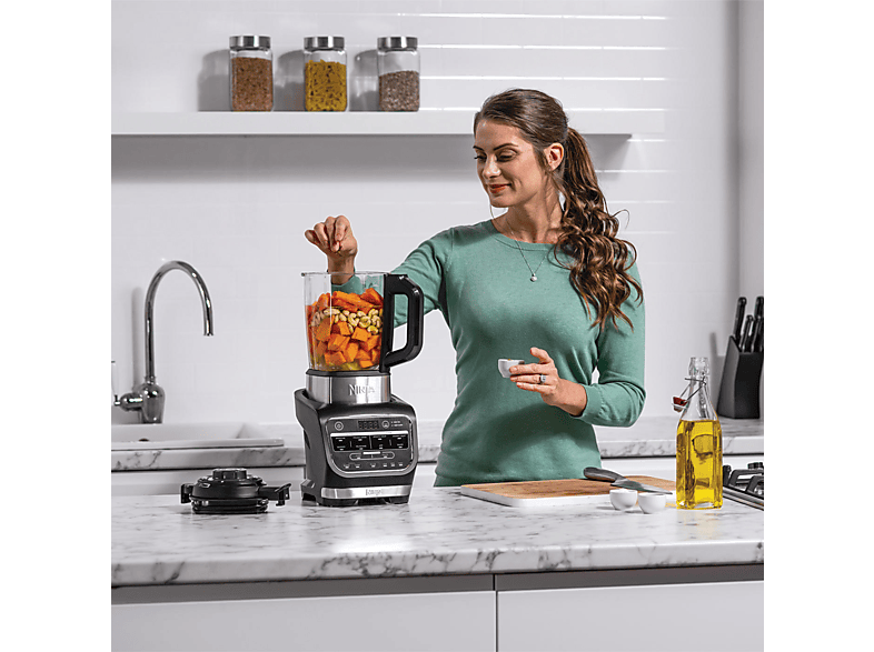 NINJA HB150EU Küchenmaschine mit Kochfunktion Schwarz (1000 Watt