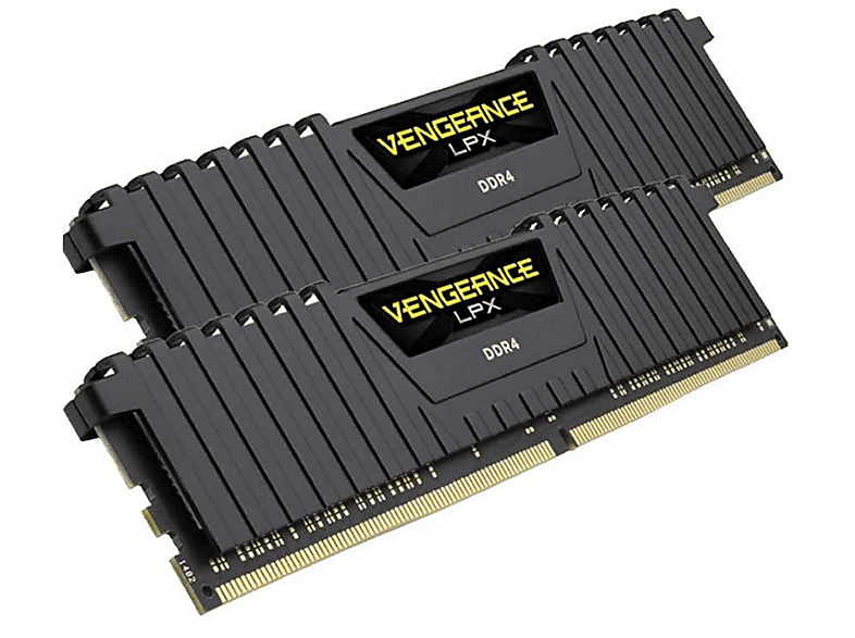 Memoria RAM gaming - Corsair Vengeance LPX, 16 GB, DDR4, 2400 MHz, 288-pin DIMM, 2400 MHz, 2 módulos, 1.2 V
