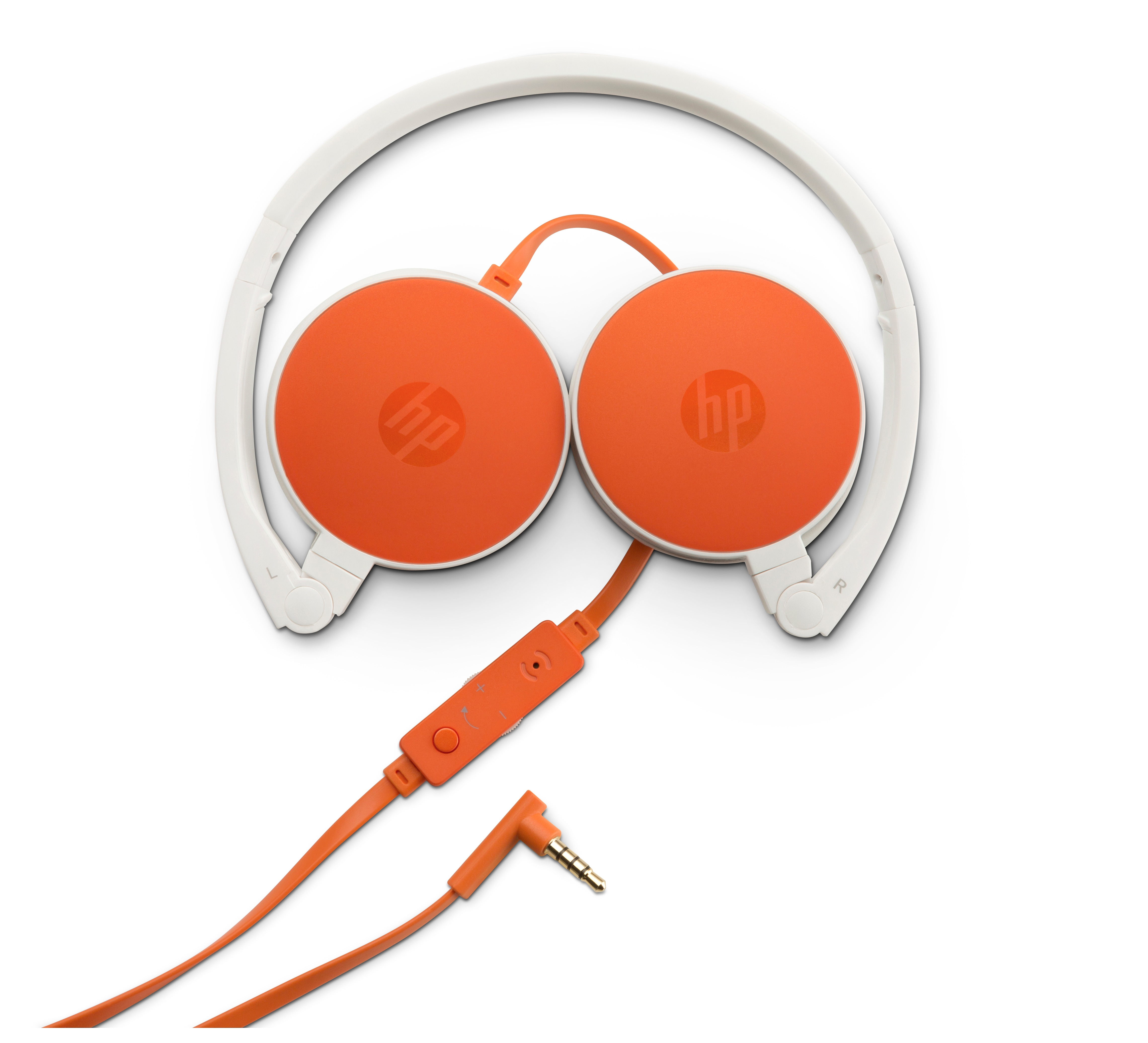 HP H2800 Binaurale Diadema Naranja, Color blanco auricular con micrófono