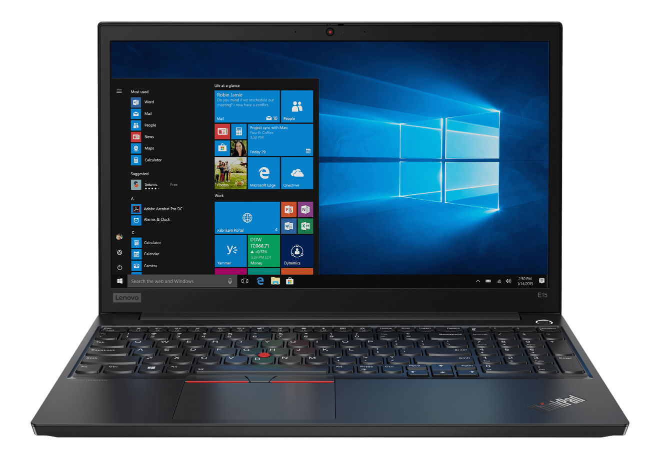 LENOVO ThinkPad E15 - Notebook (15.6 ", 256 GB SSD, Schwarz)