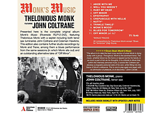Thelonious Monk, John Coltrane - Monk's Musik  - (CD)