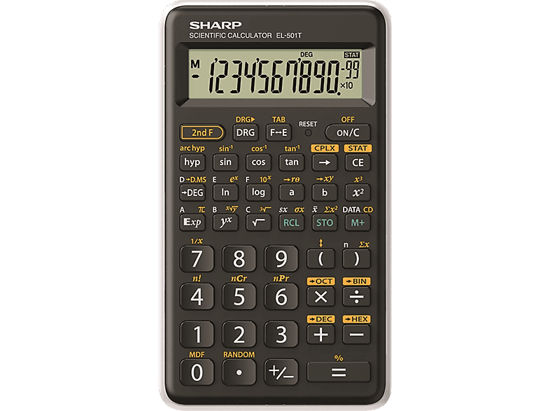 SHARP EL-501TBWH tudományos számológép, fehér