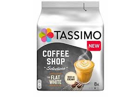 TASSIMO Kaffeekapsel Coffee Shop Flat White (8 Stk., Kompatibles System: Tassimo)