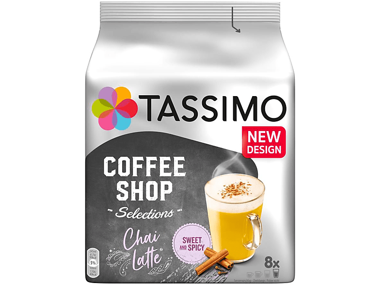 TASSIMO Kaffeekapsel Coffee Shop Chai Latte (8 Stk., Kompatibles System