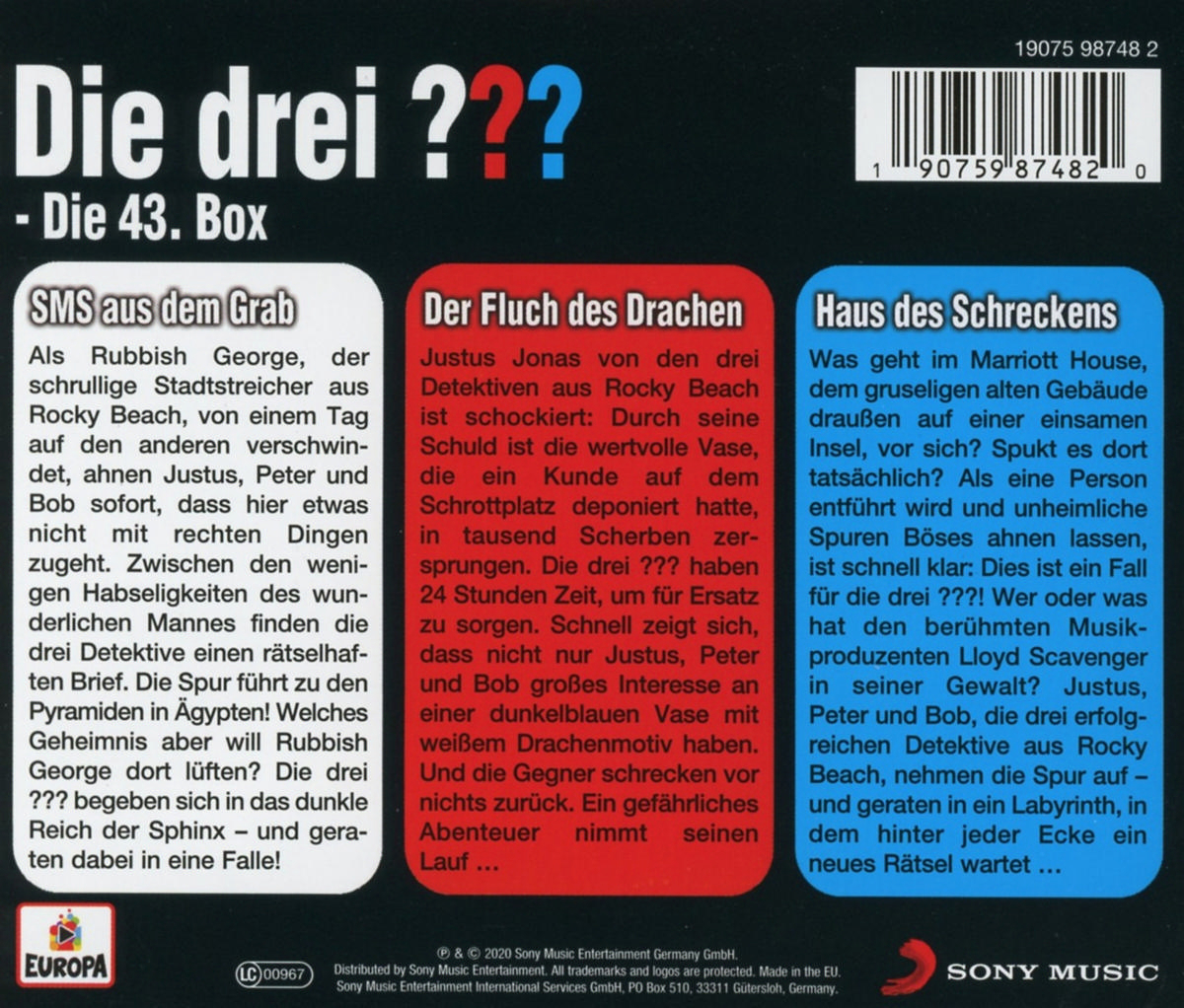 Die Drei ??? 043/3er (CD) (Folgen 129,130,131) - Box 