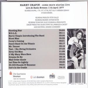 Harry Chaping - Some More Stoires-Live At Radio Bremen 1977  - (CD)