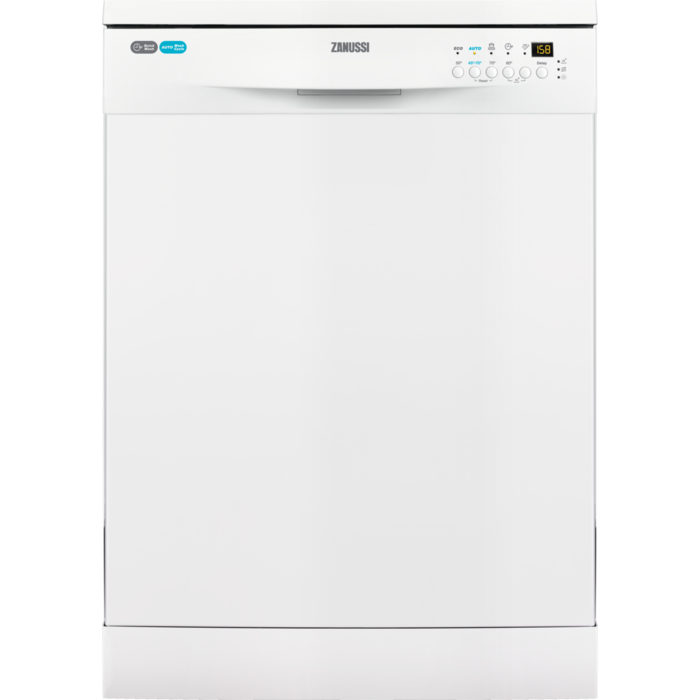 Lavavajillas - Zanussi ZDF26004WA, 60 cm, 13 servicios, 48 dB, 11 L, Independiente, Blanco