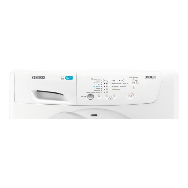 Secadora - Zanussi ZDP7202PZ1, Condensación, 7 kg, Clase B, 67 dB, Blanco