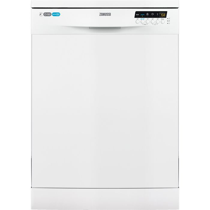 Lavavajillas - Zanussi ZDF26020WA, 60 cm, 13 servicios, 47 dB, A++, 9.9 L, Independiente, Blanco