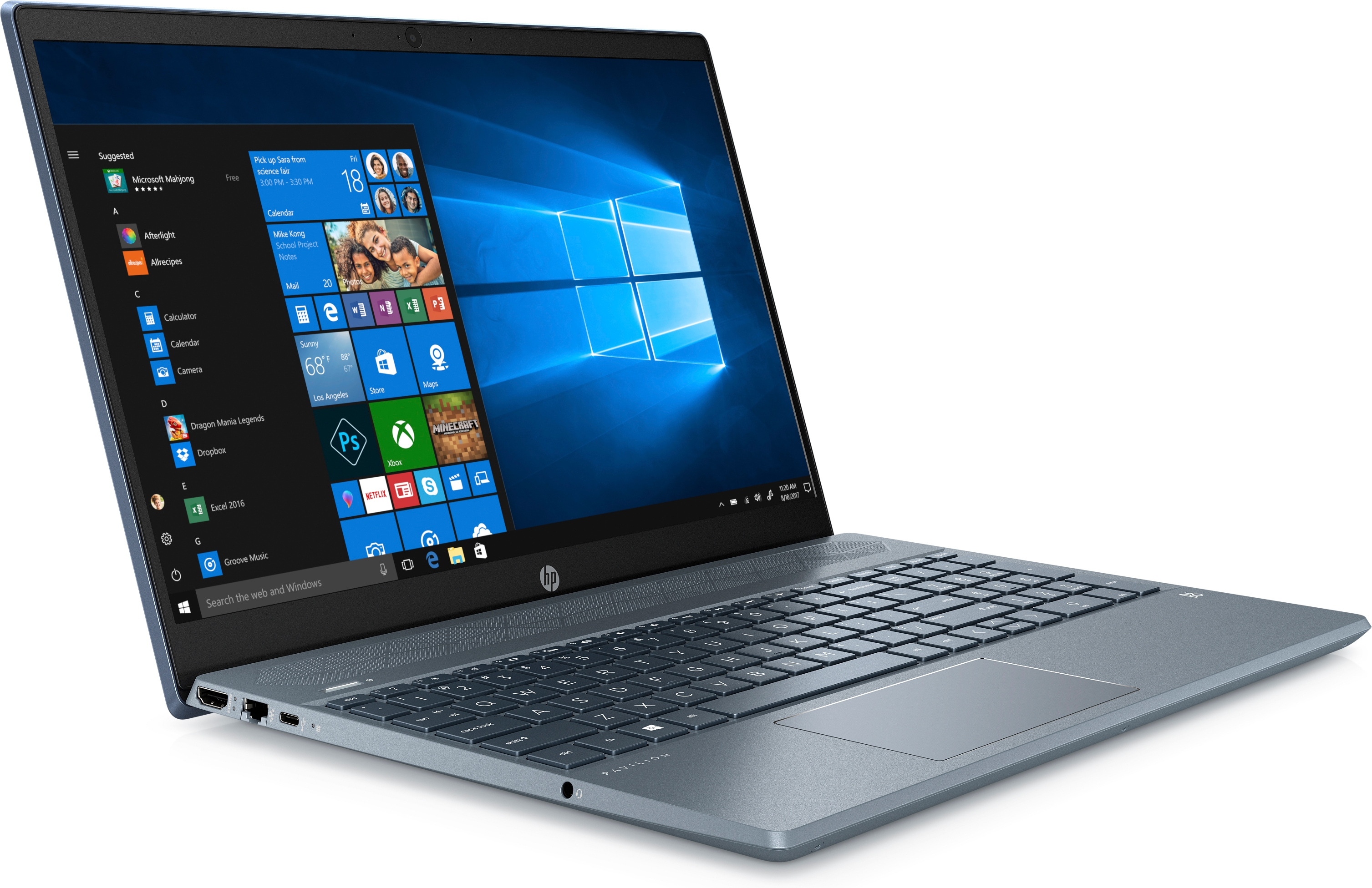 HP Pavilion 8XG74EA 15.6"/i5-1035G1/8GB RAM/512GB SSD/MX130 2GB/FHD/W10 Laptop Mavi