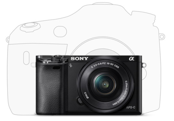 SONY Ausstellungsstück - Alpha 6000 Systemkamera +16-50mm schwarz (ILCE-6000LB) E-Mount-Kamera mit APS-C-Sensor