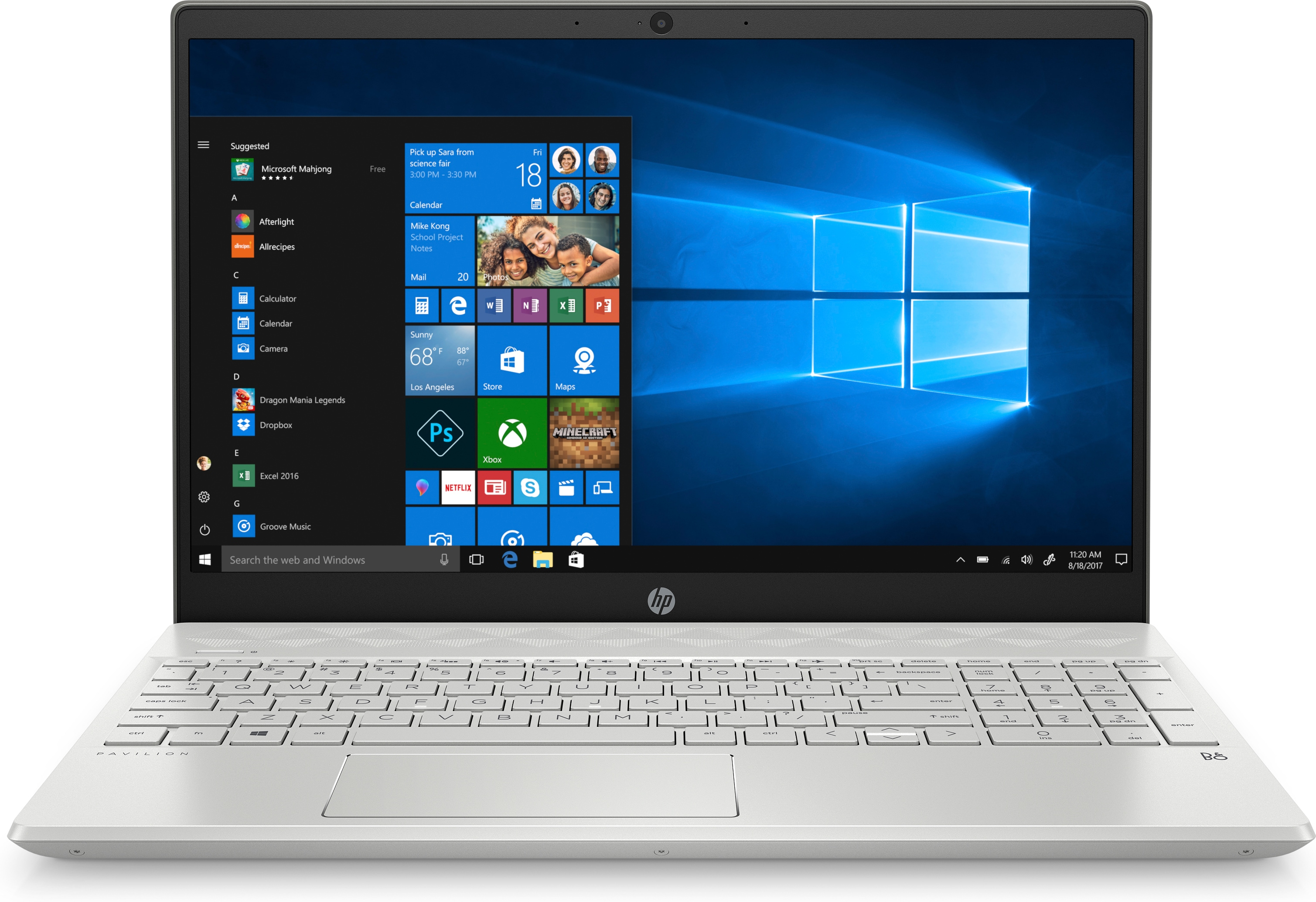 HP Pavilion i5-8265U/ 8GB / 512 SSD/ MX150 2GB GDDR5/ Laptop Gümüş 6ZK74EA